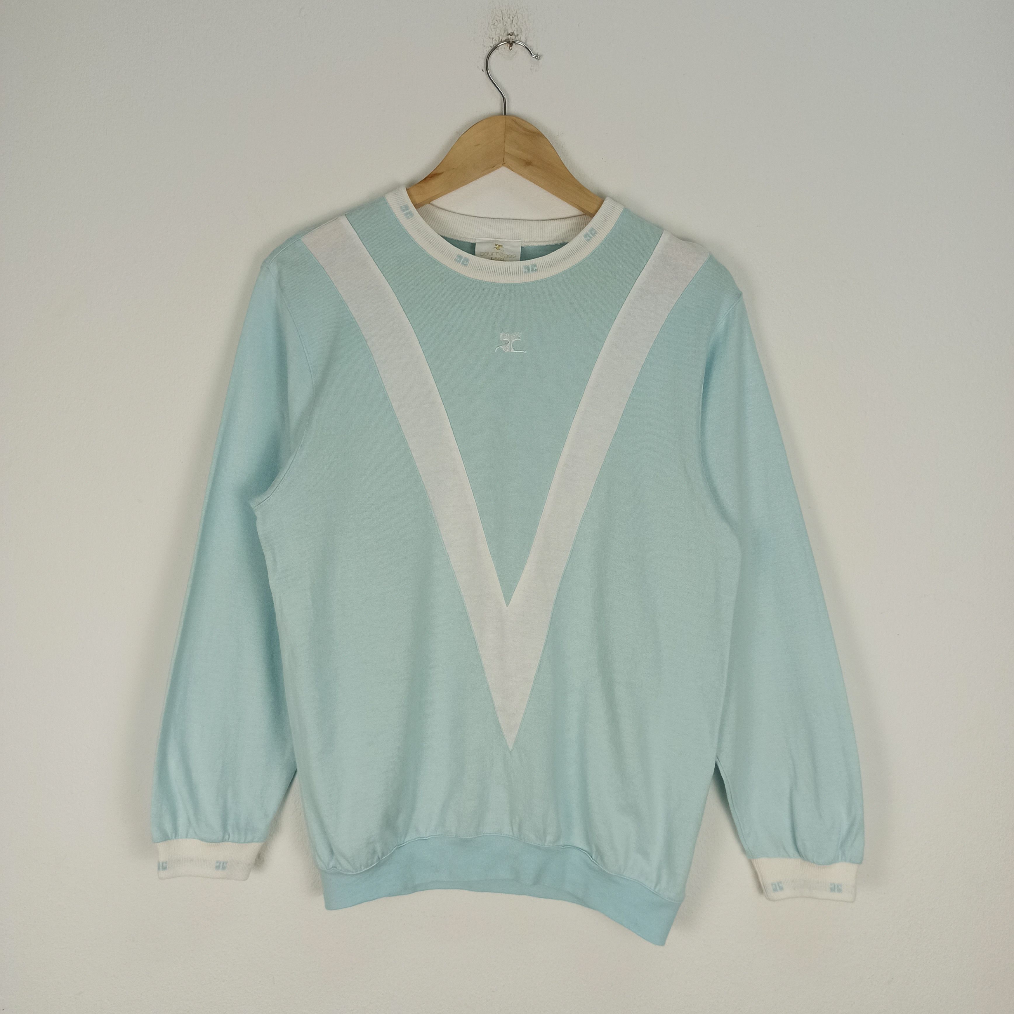 Courreges Vintage Courreges Paris Sweatshirt Small Logo Size US M / EU 48-50 / 2 - 1 Thumbnail