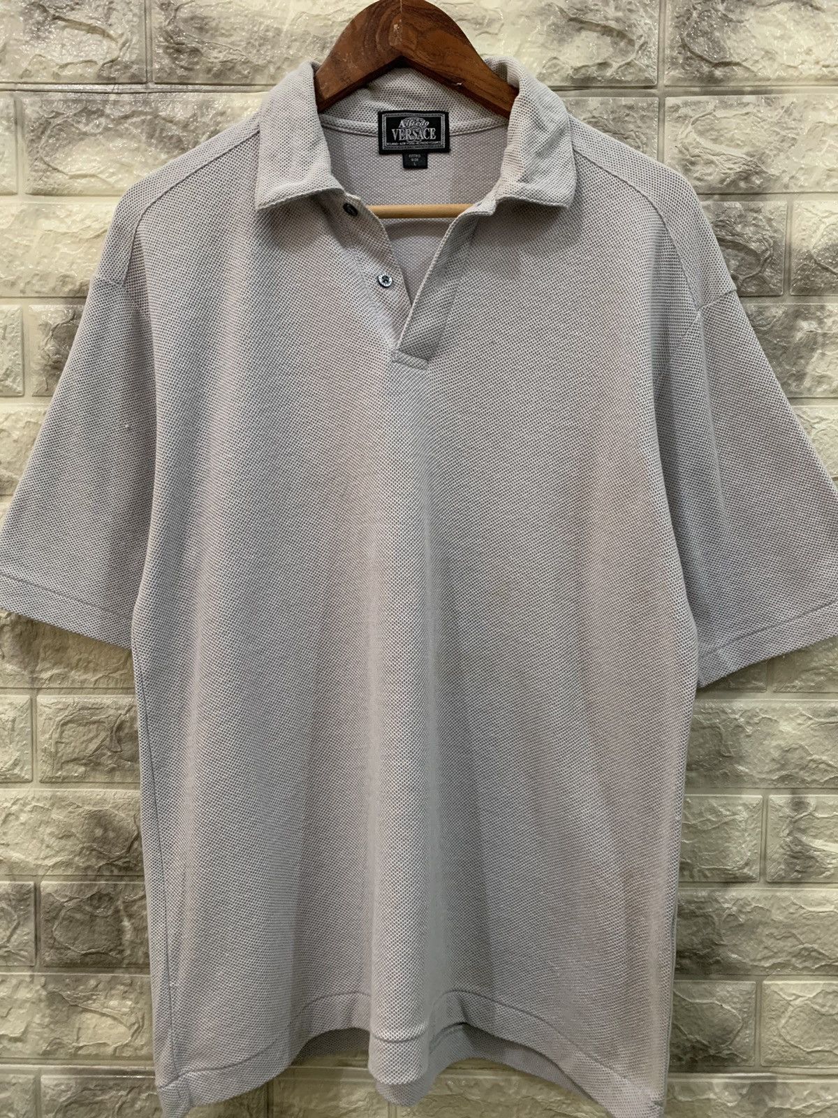 Vintage Vintage Alfredo Versace Polo Shirt Size US L / EU 52-54 / 3 - 2 Thumbnail