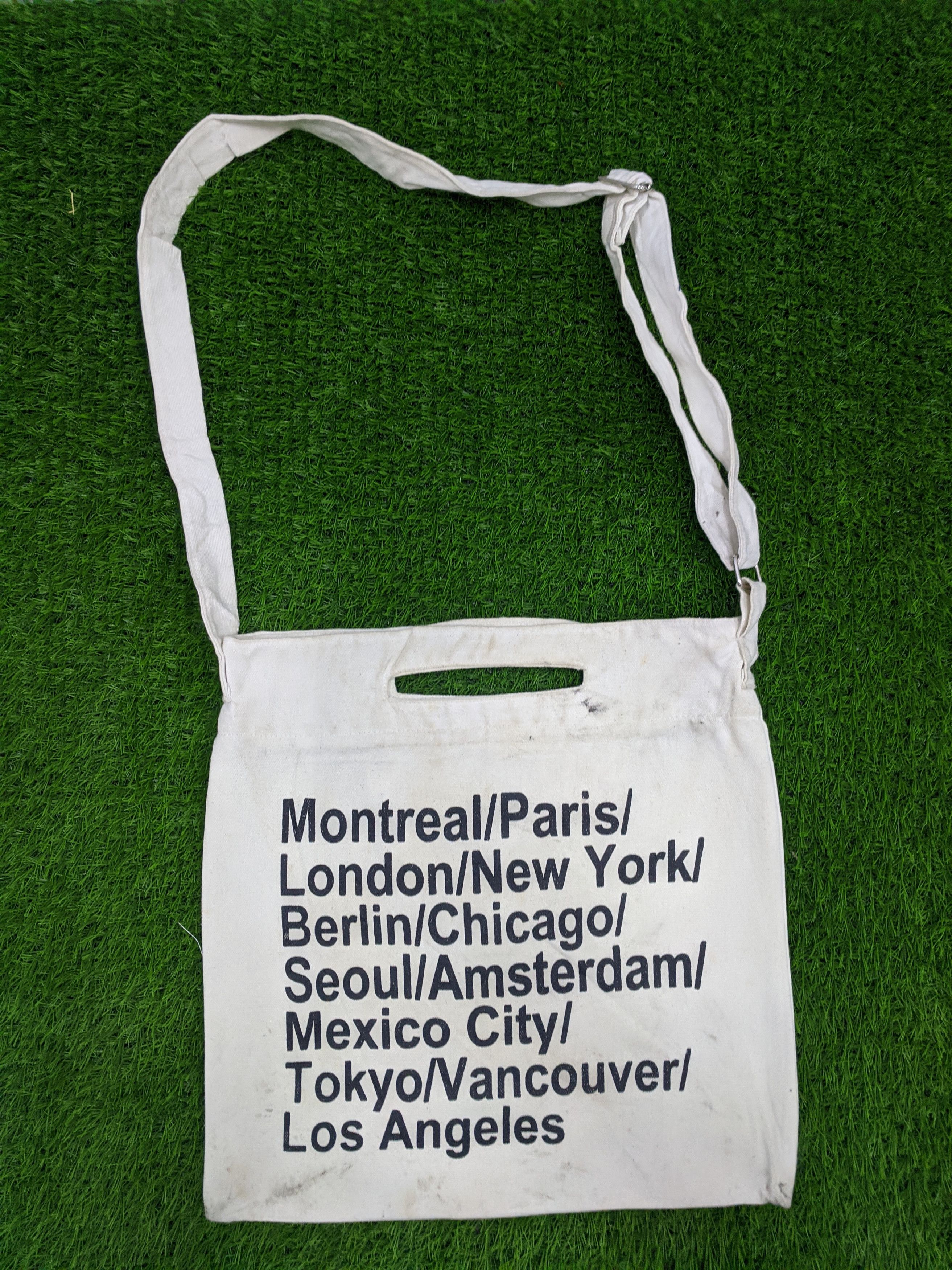 Japanese Style Crossbody Bag Tour in White, Men's