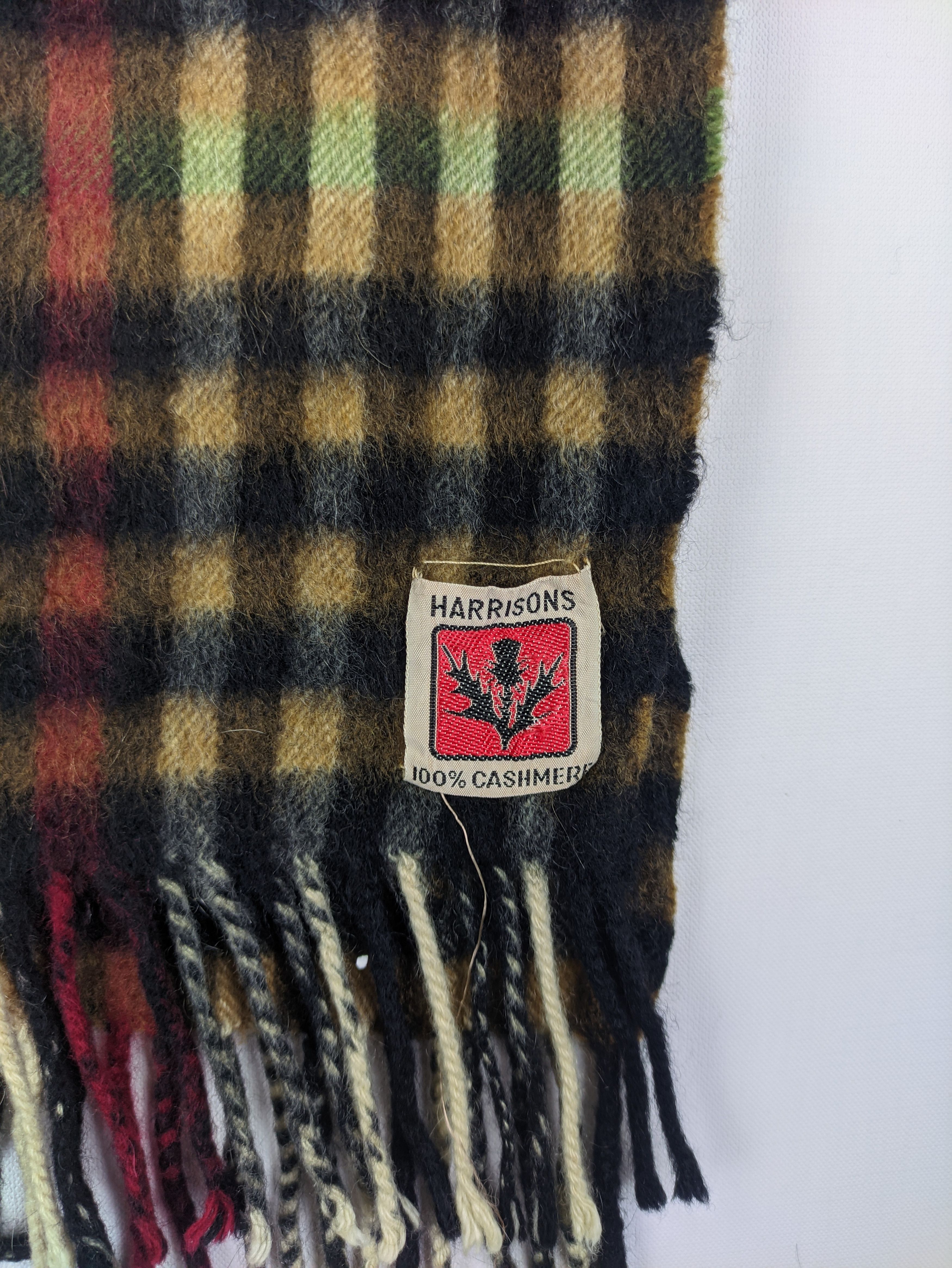 Other Steals🔥Scarf Muffler Harrison Checkered Cashmere Size ONE SIZE - 2 Thumbnail