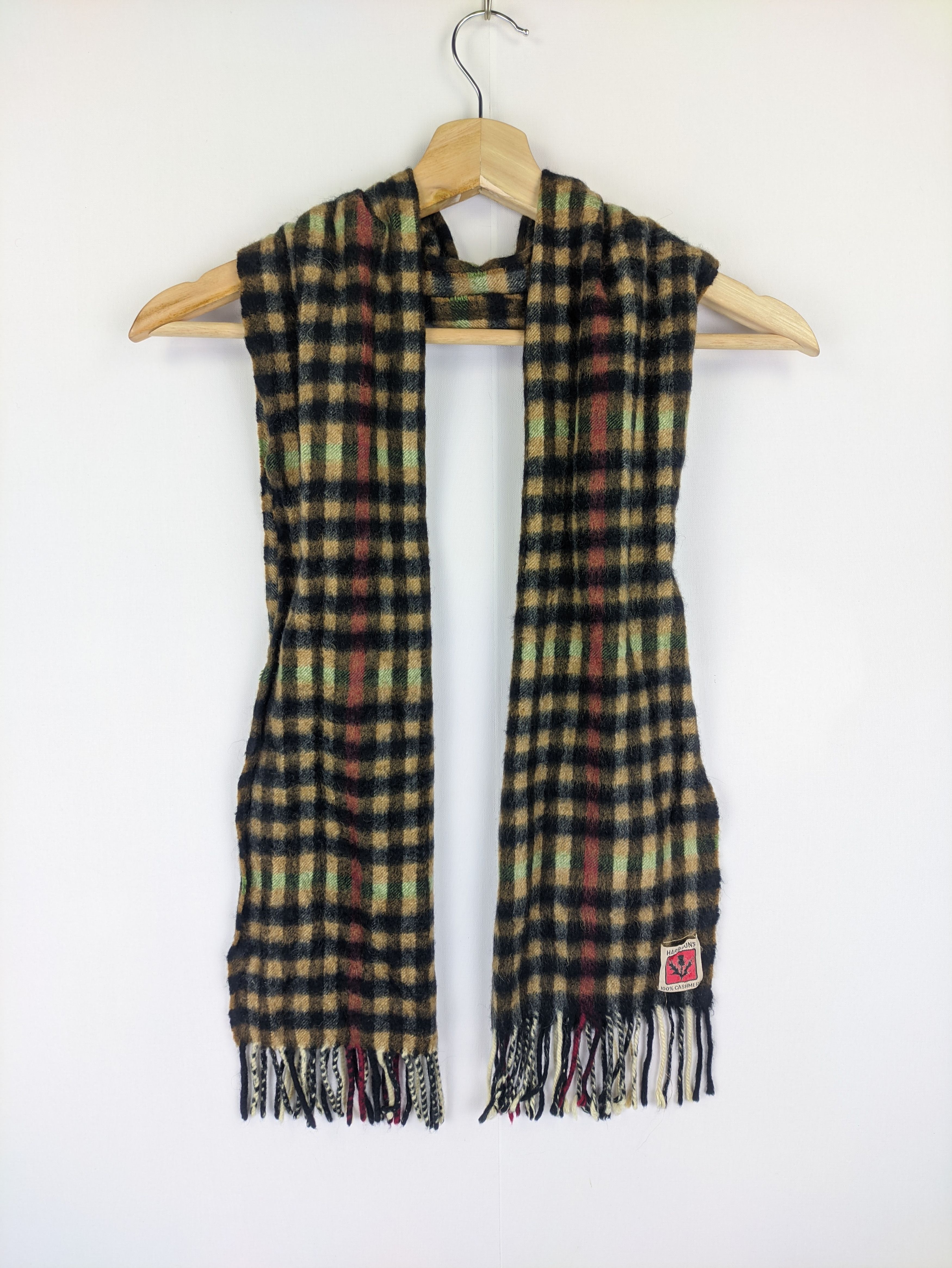 Other Steals🔥Scarf Muffler Harrison Checkered Cashmere Size ONE SIZE - 4 Thumbnail