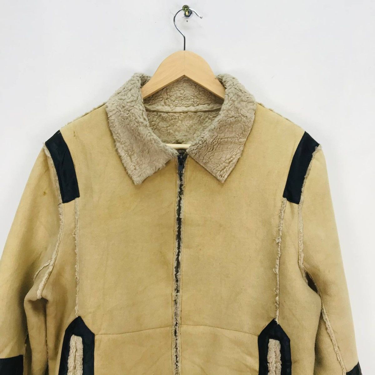 Zara Zara Deconstructed Distressed faux leather sherpa lining Size US M / EU 48-50 / 2 - 8 Thumbnail