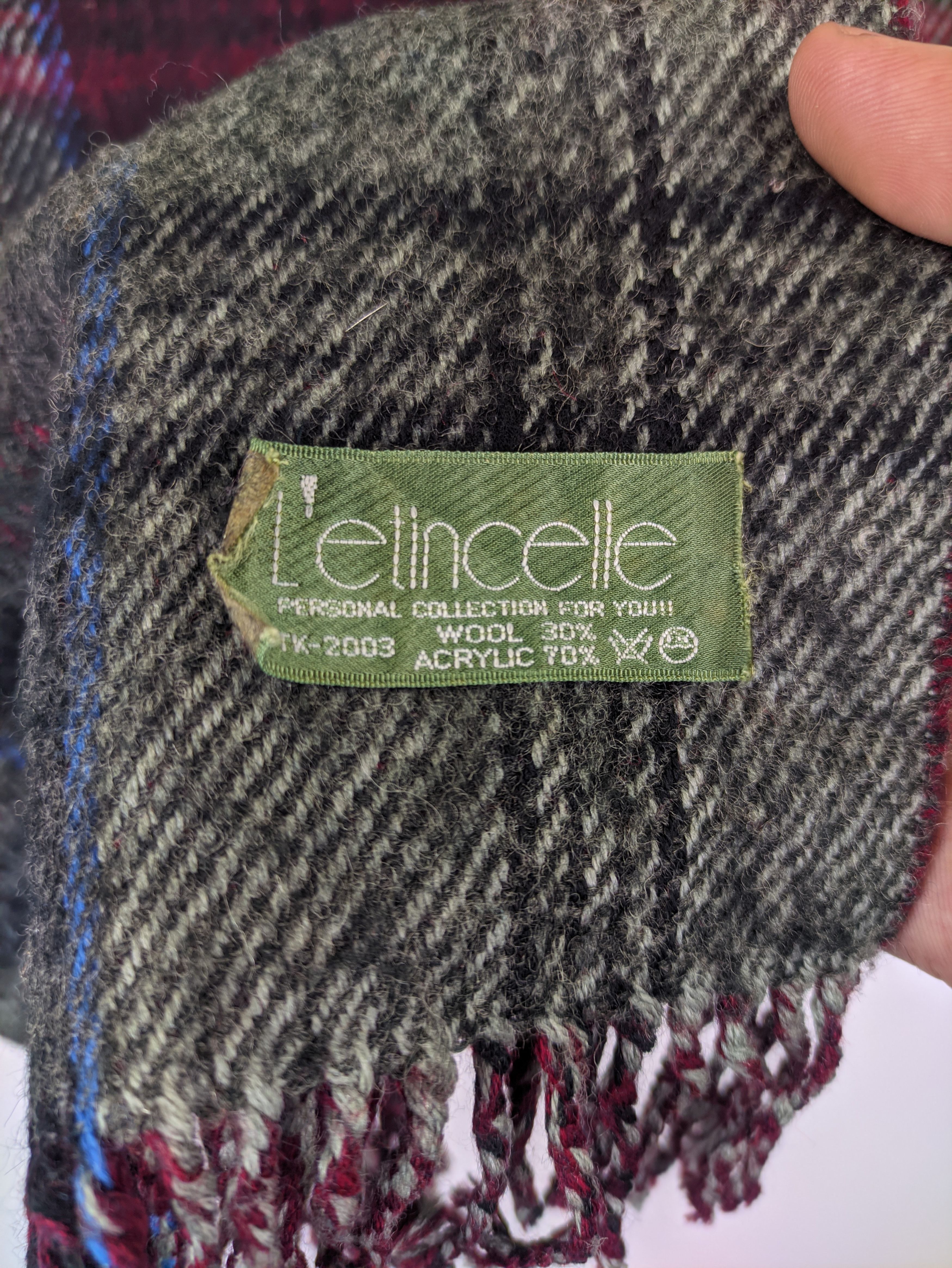 Japanese Brand × Vintage Steals🔥Letincelle Scarf Muffler Wool(💥Combo Scarf PM💥) Size ONE SIZE - 2 Thumbnail