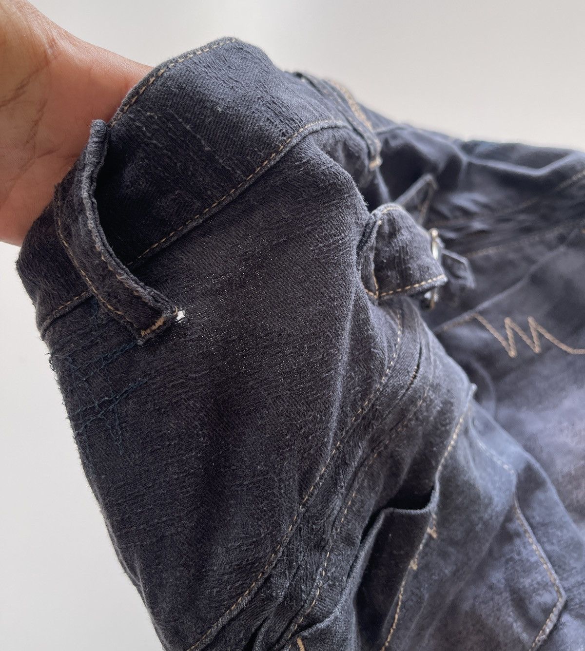 PPFM Ppfm Distressed Navy Blue Pants Size US 30 / EU 46 - 22 Thumbnail