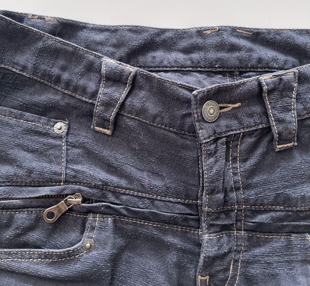 PPFM Ppfm Distressed Navy Blue Pants Size US 30 / EU 46 - 16 Thumbnail