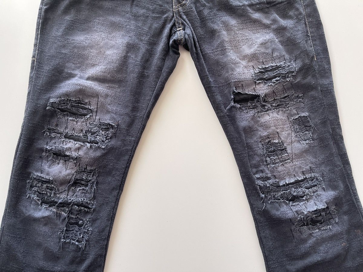PPFM Ppfm Distressed Navy Blue Pants Size US 30 / EU 46 - 10 Thumbnail