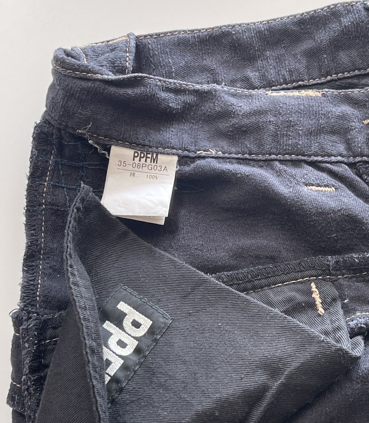 PPFM Ppfm Distressed Navy Blue Pants Size US 30 / EU 46 - 20 Thumbnail