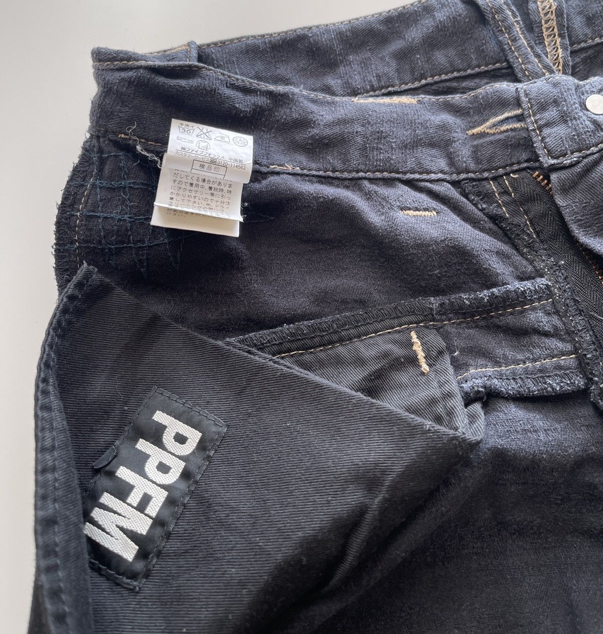 PPFM Ppfm Distressed Navy Blue Pants Size US 30 / EU 46 - 19 Thumbnail