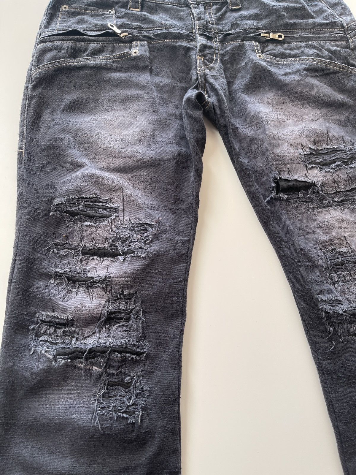 PPFM Ppfm Distressed Navy Blue Pants Size US 30 / EU 46 - 12 Thumbnail