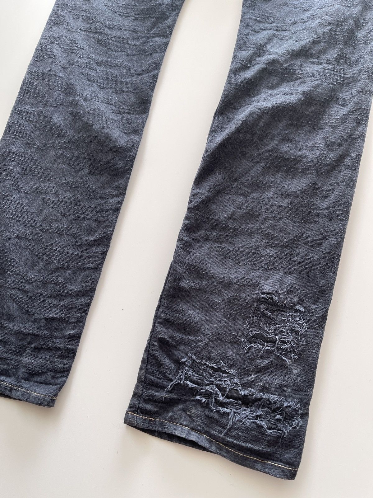 PPFM Ppfm Distressed Navy Blue Pants Size US 30 / EU 46 - 14 Thumbnail