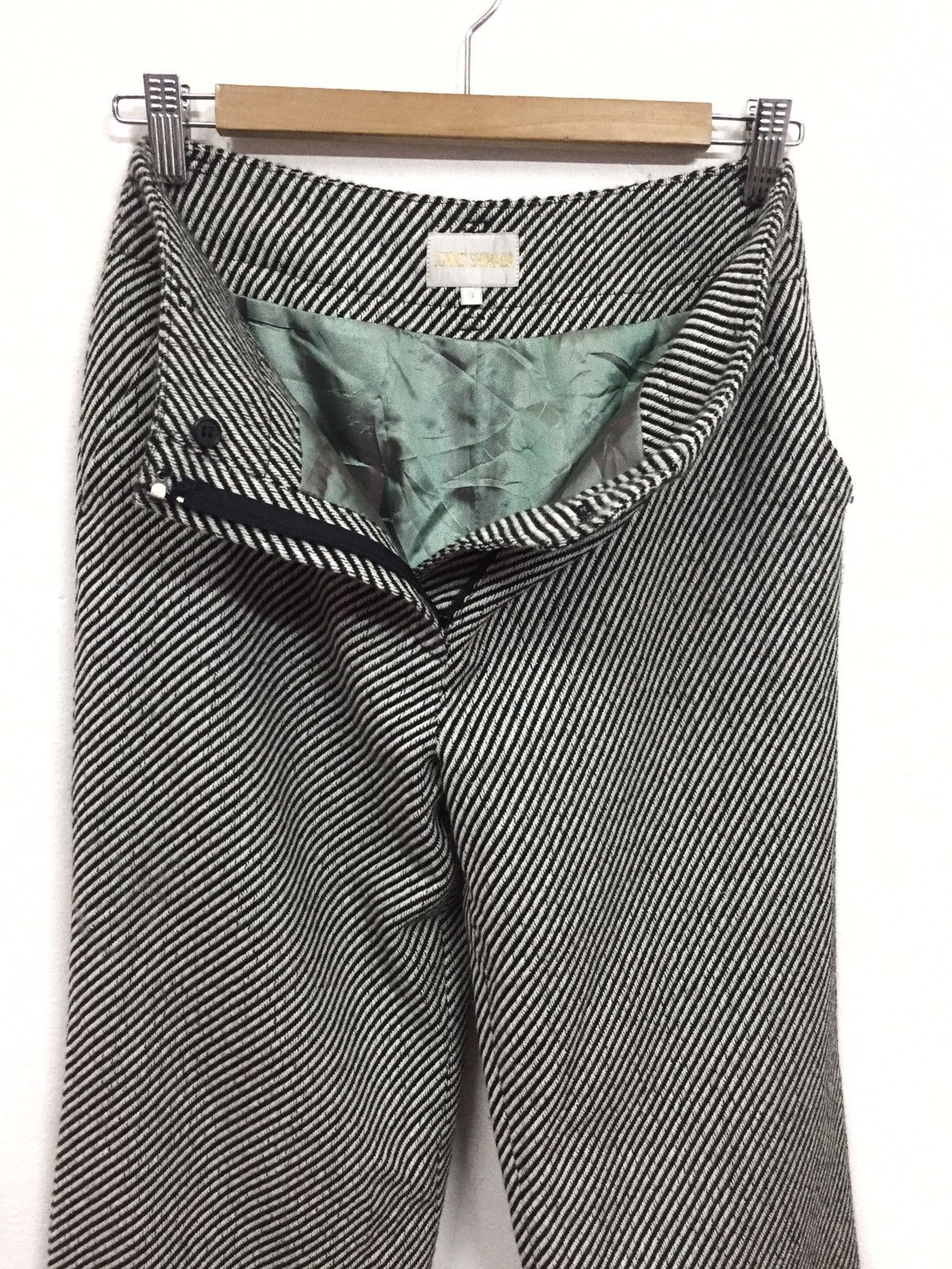 Japanese Brand × Junko Shimada 90s Classic Junko Shimada 🇯🇵 Striped Casual Pants Size US 29 - 2 Thumbnail