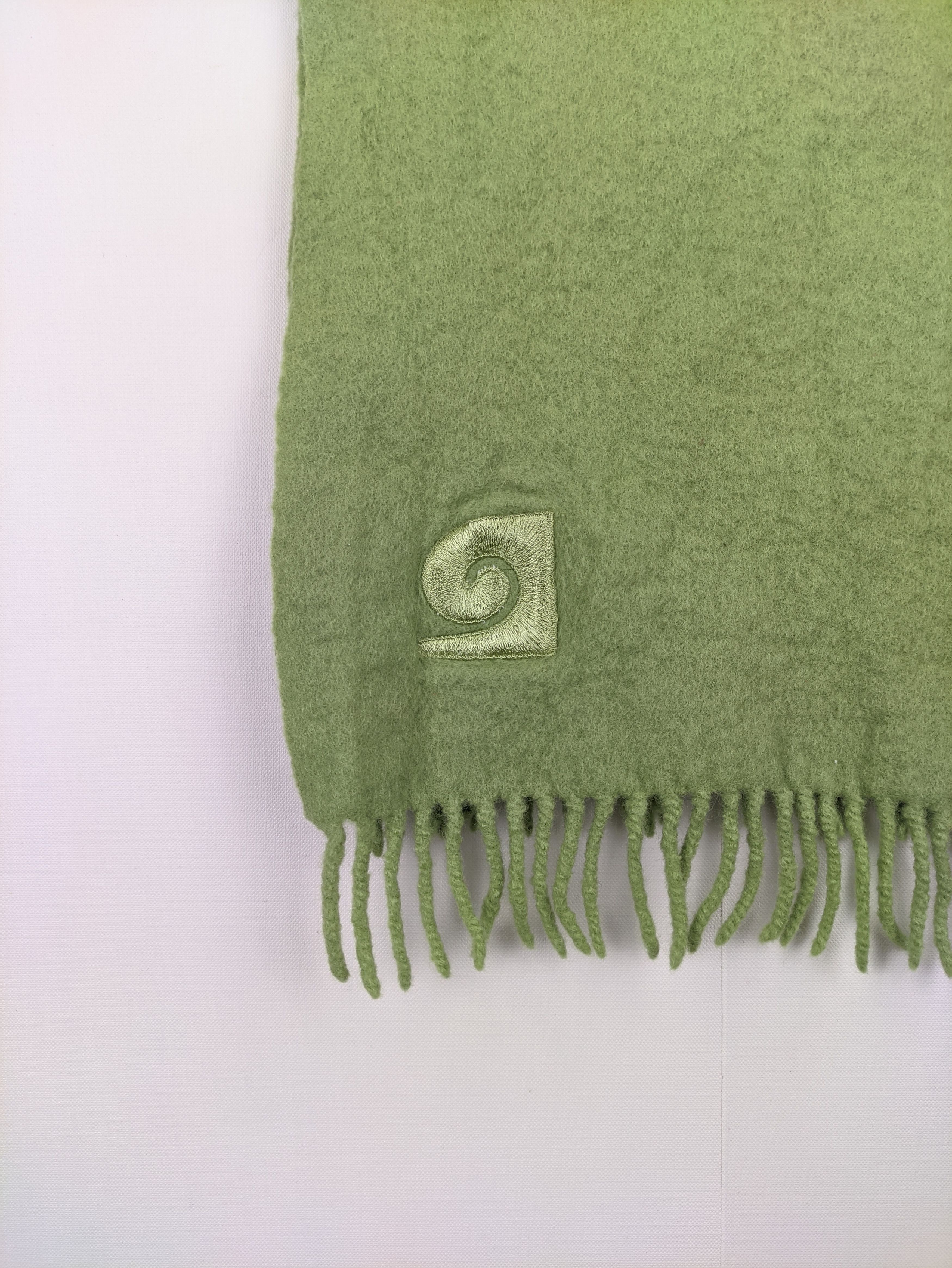 Pierre Cardin × Vintage Steals🔥Scarf Muffler Pierre Cardin Plain Green Size ONE SIZE - 2 Thumbnail