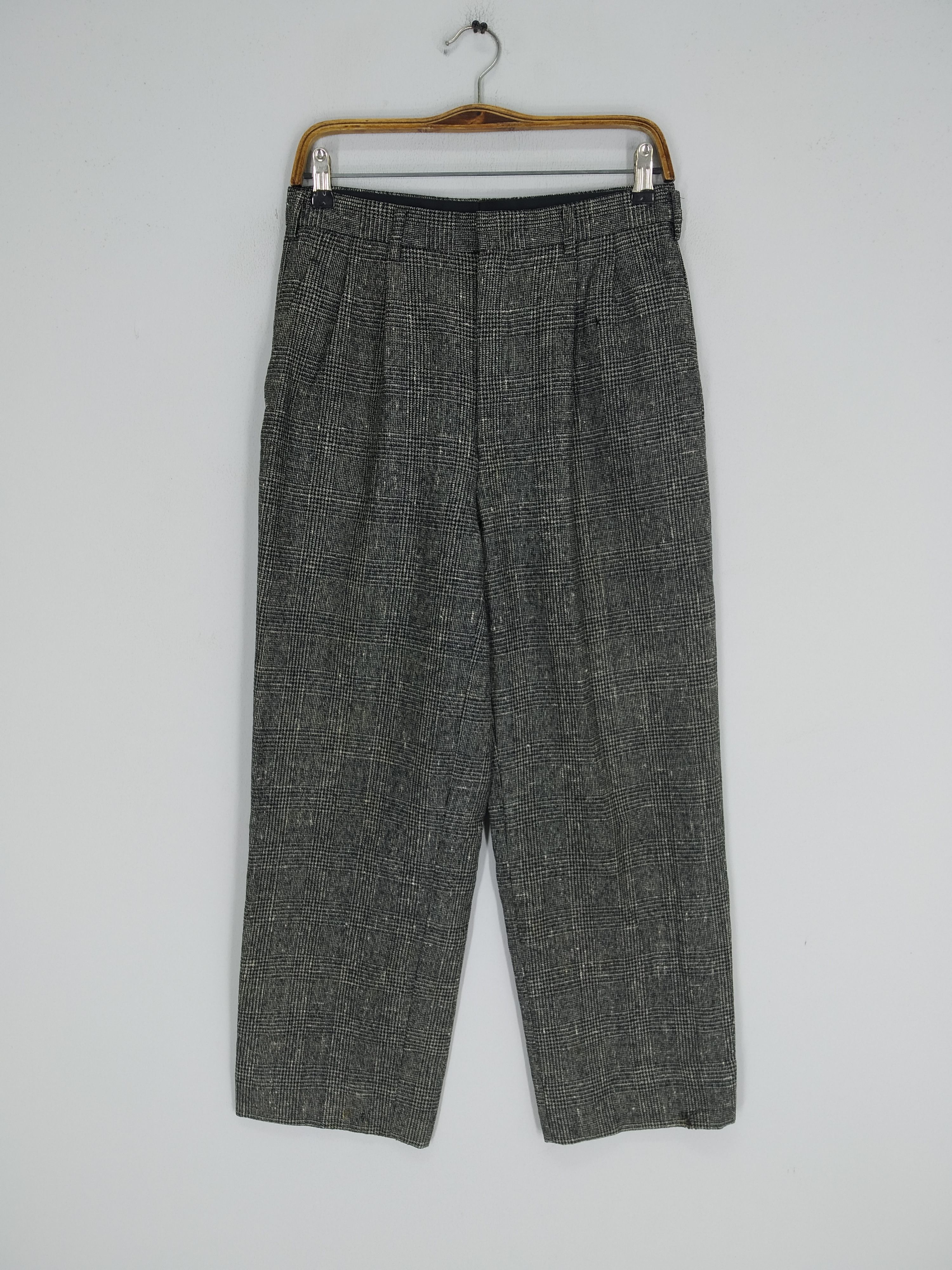 Vintage Japanese Brand Deuxieme Checkered Casual Pants