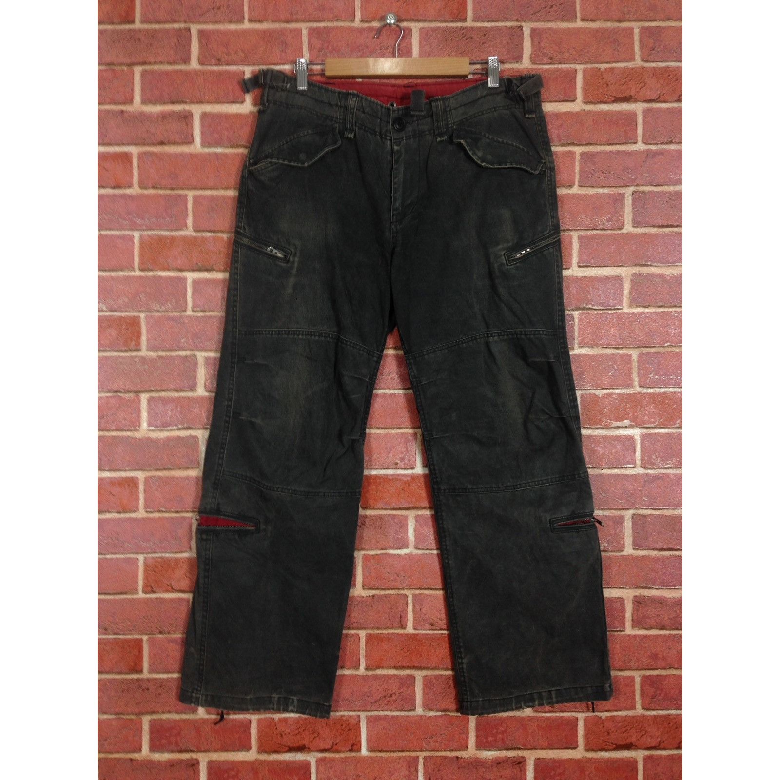Rattle Trap Tactical Zipper Pocket Cargo Pants Denime