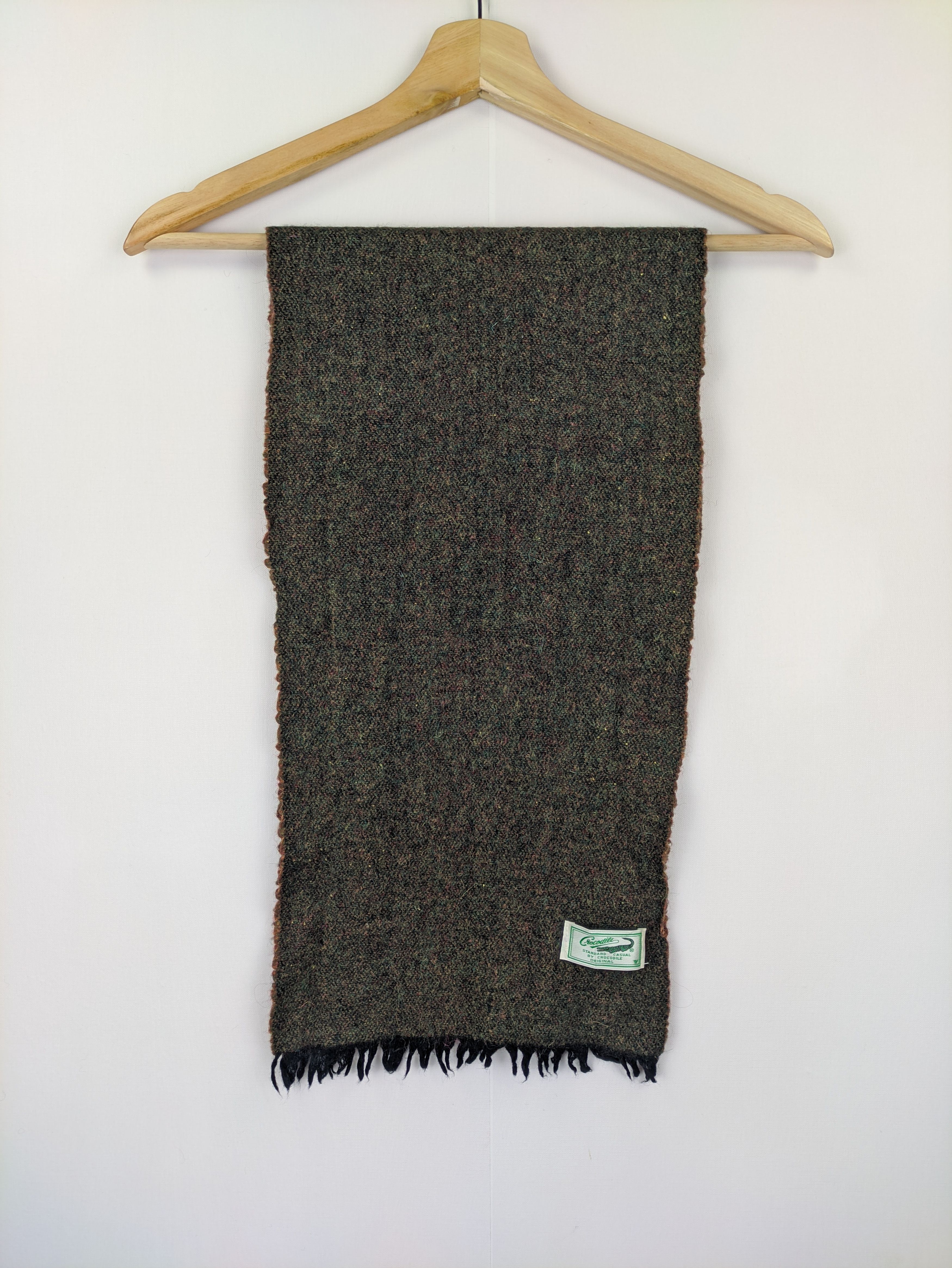 Vintage Steals🔥Crocodile Scarf Muffler Wool Cashmere Size ONE SIZE - 2 Thumbnail