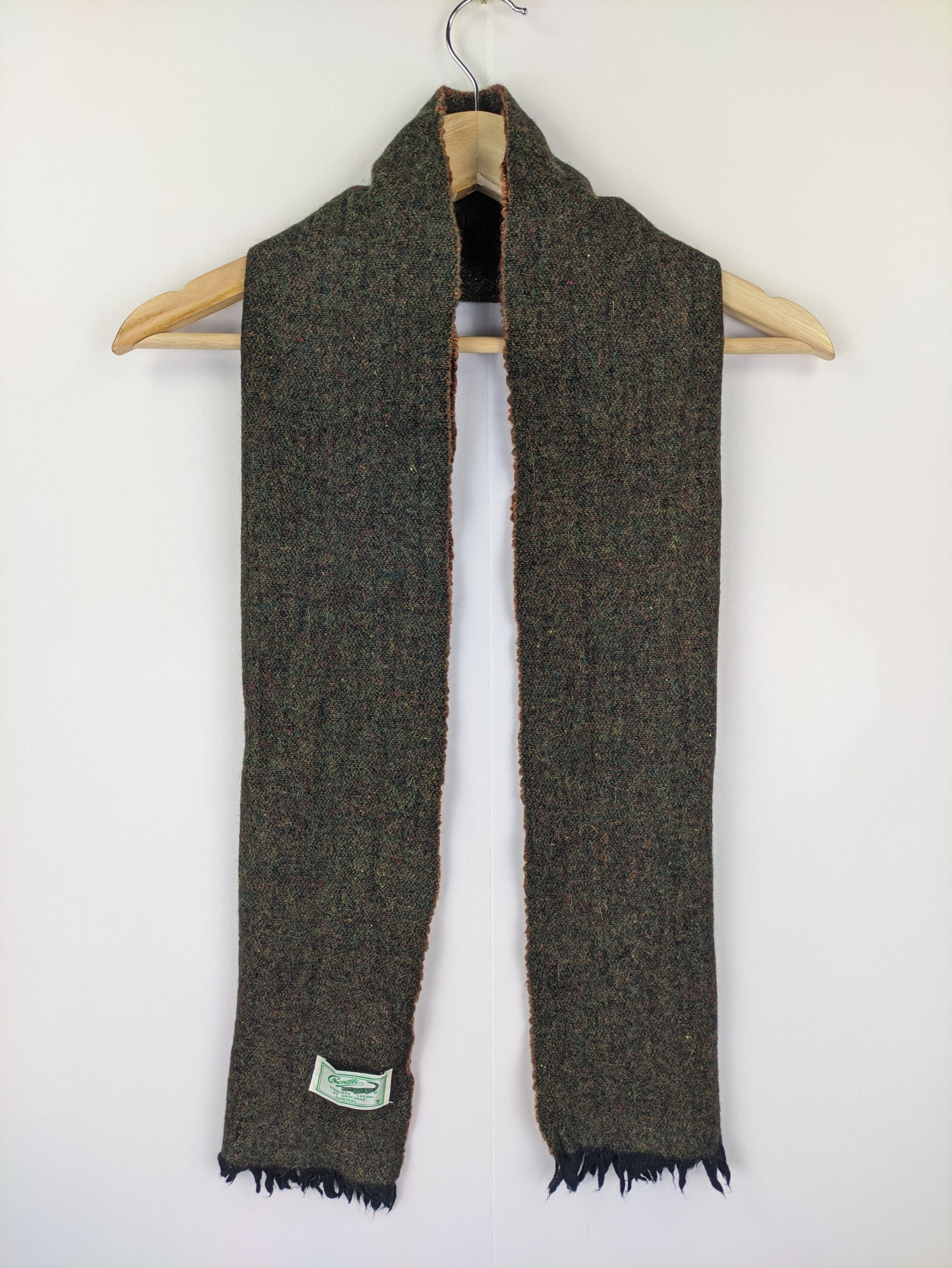 Vintage Steals🔥Crocodile Scarf Muffler Wool Cashmere Size ONE SIZE - 1 Thumbnail