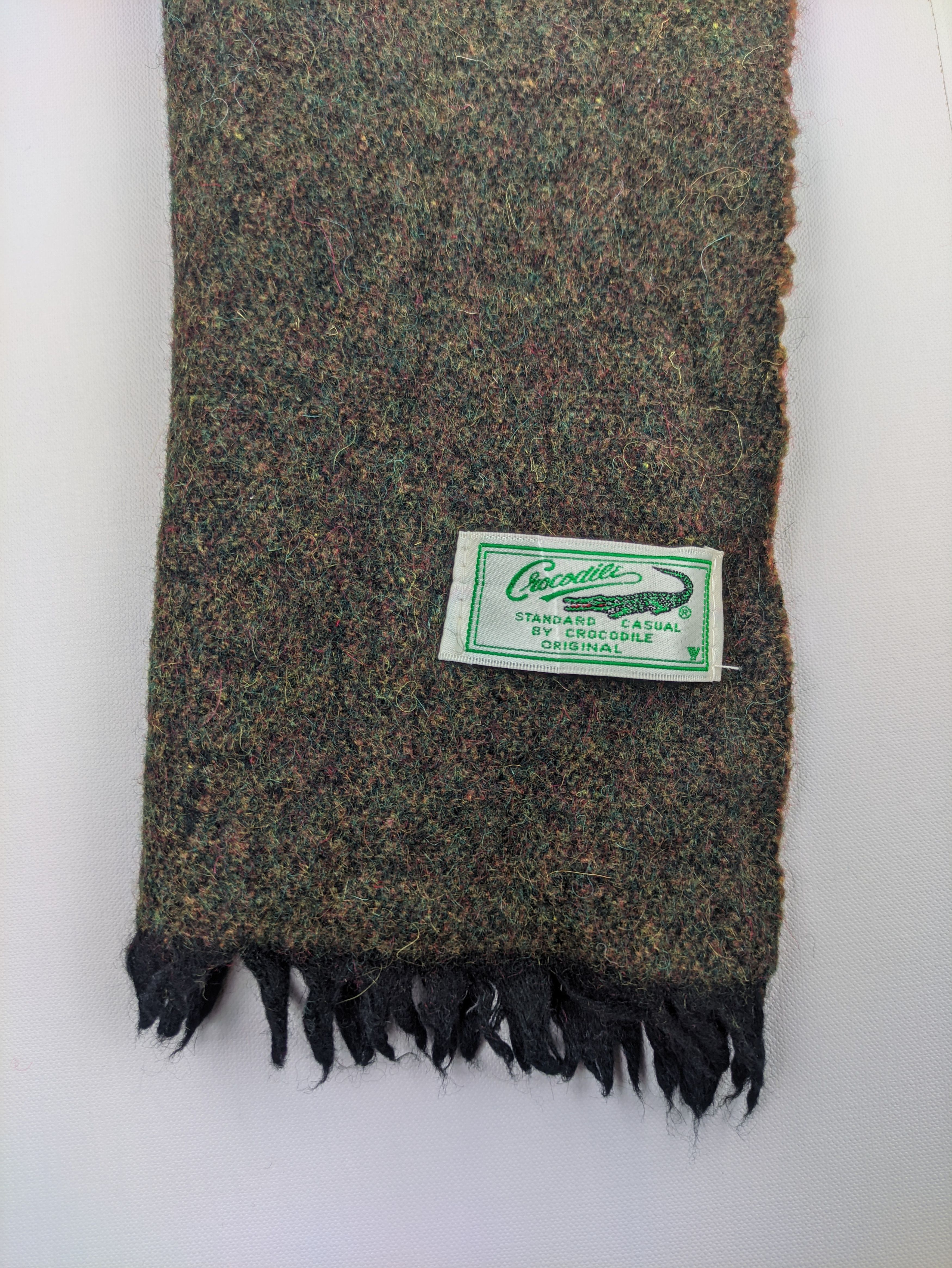 Vintage Steals🔥Crocodile Scarf Muffler Wool Cashmere Size ONE SIZE - 3 Thumbnail