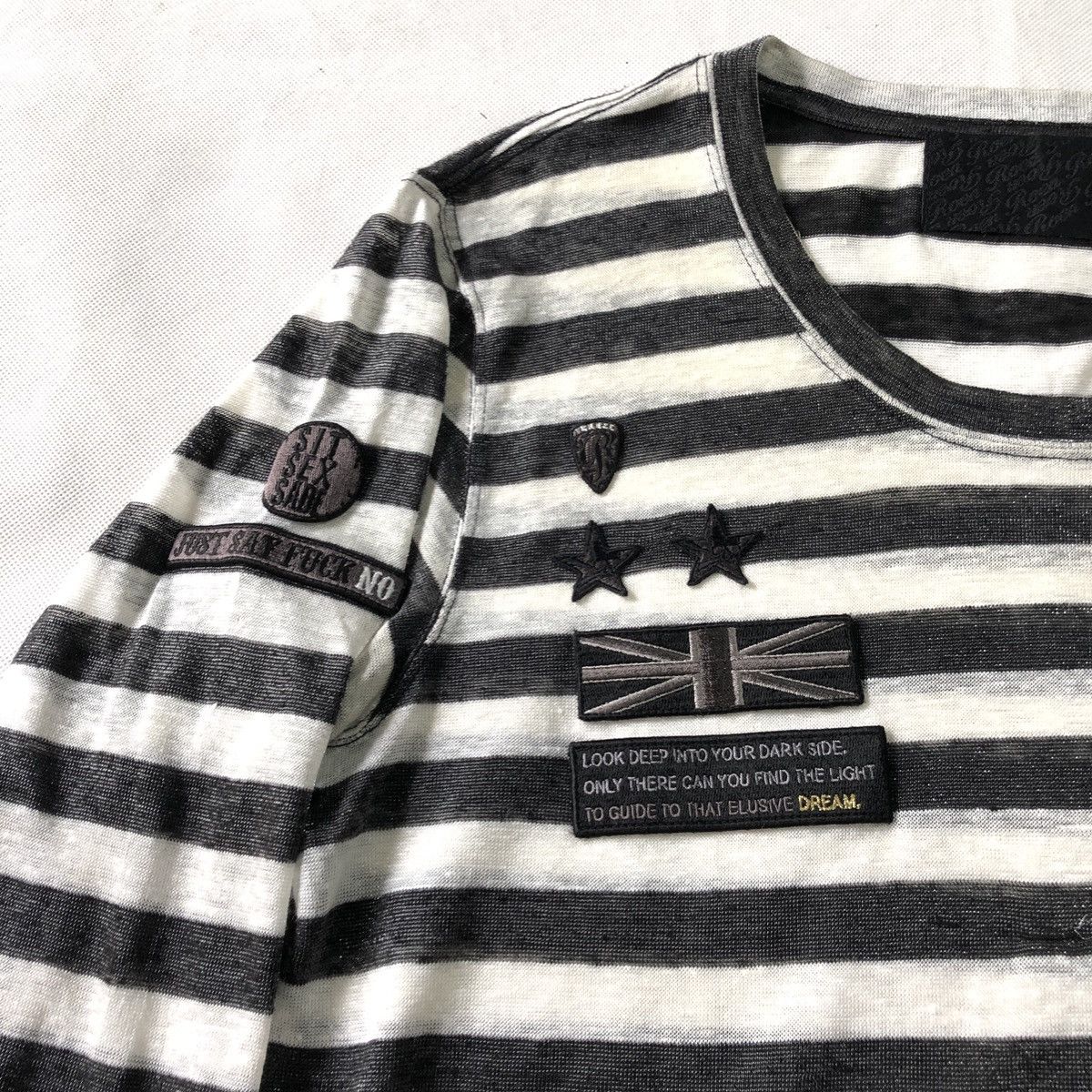 Roen Roen Mastermind Skull Stripes Sex Punk Patches Tshirt Size M / US 6-8 / IT 42-44 - 9 Thumbnail