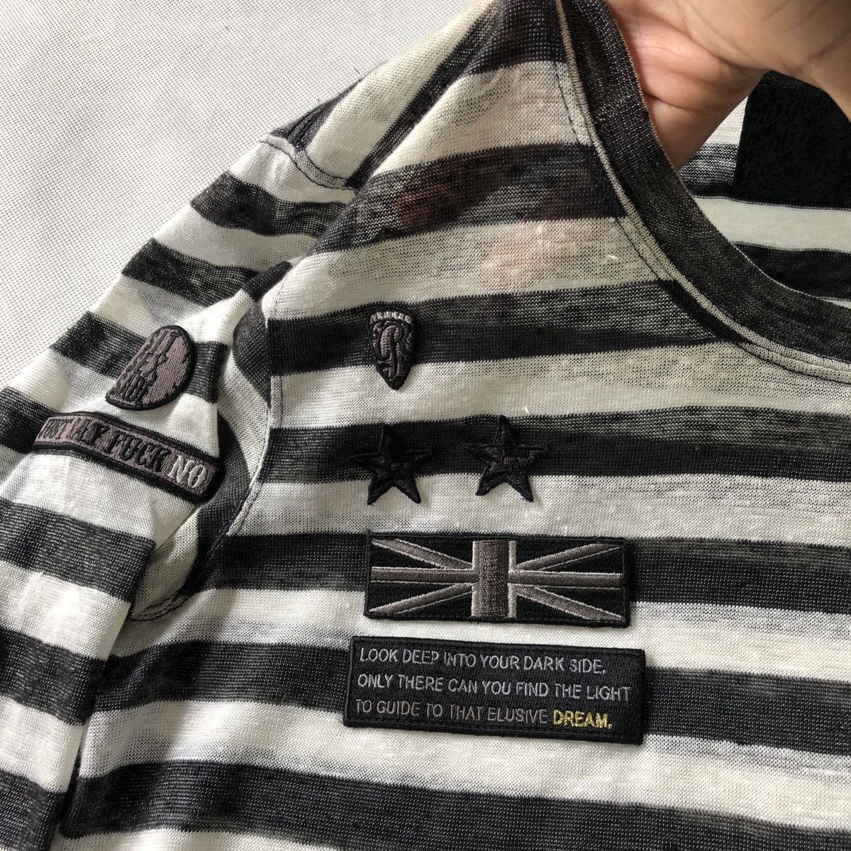 Roen Roen Mastermind Skull Stripes Sex Punk Patches Tshirt Size M / US 6-8 / IT 42-44 - 10 Thumbnail