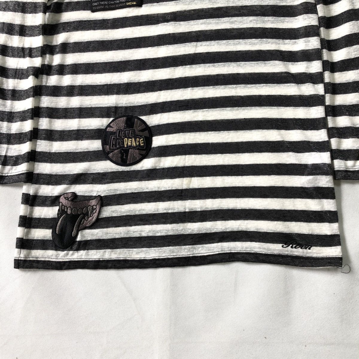 Roen Roen Mastermind Skull Stripes Sex Punk Patches Tshirt Size M / US 6-8 / IT 42-44 - 6 Thumbnail