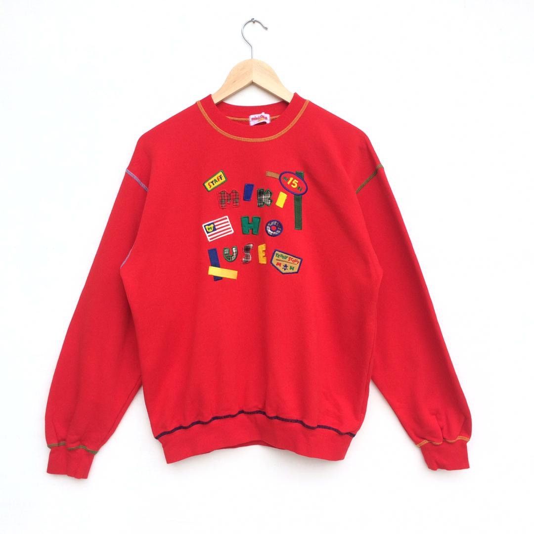 Mickey Mouse × Vintage Vintage Patches mickey mouse sweatshirt crewneck medium Size US M / EU 48-50 / 2 - 1 Thumbnail