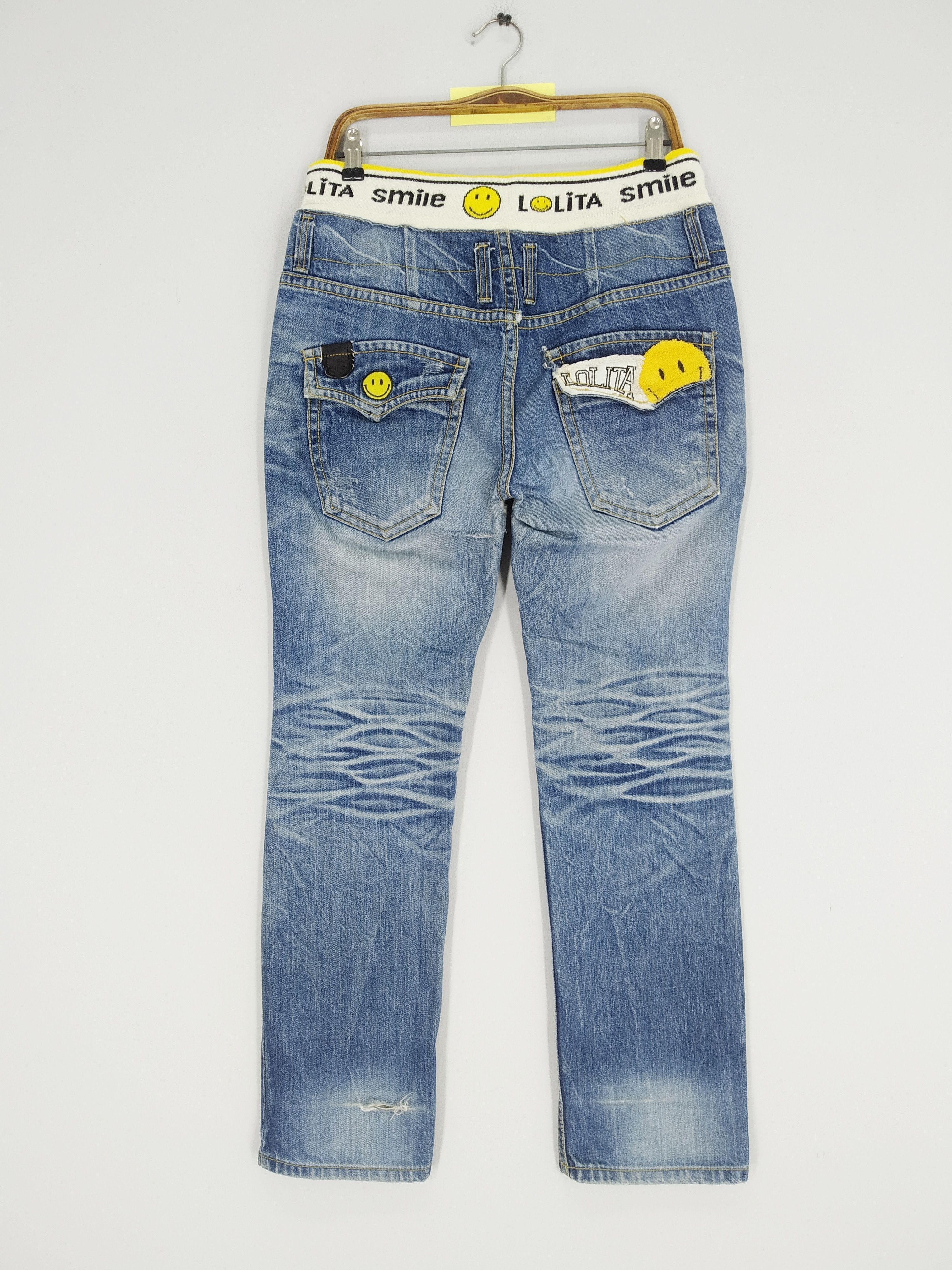 Japanese Brand Vintage Lolita Stonewash Denim Jeans Smiley Inspired Kapital Size US 34 / EU 50 - 2 Thumbnail