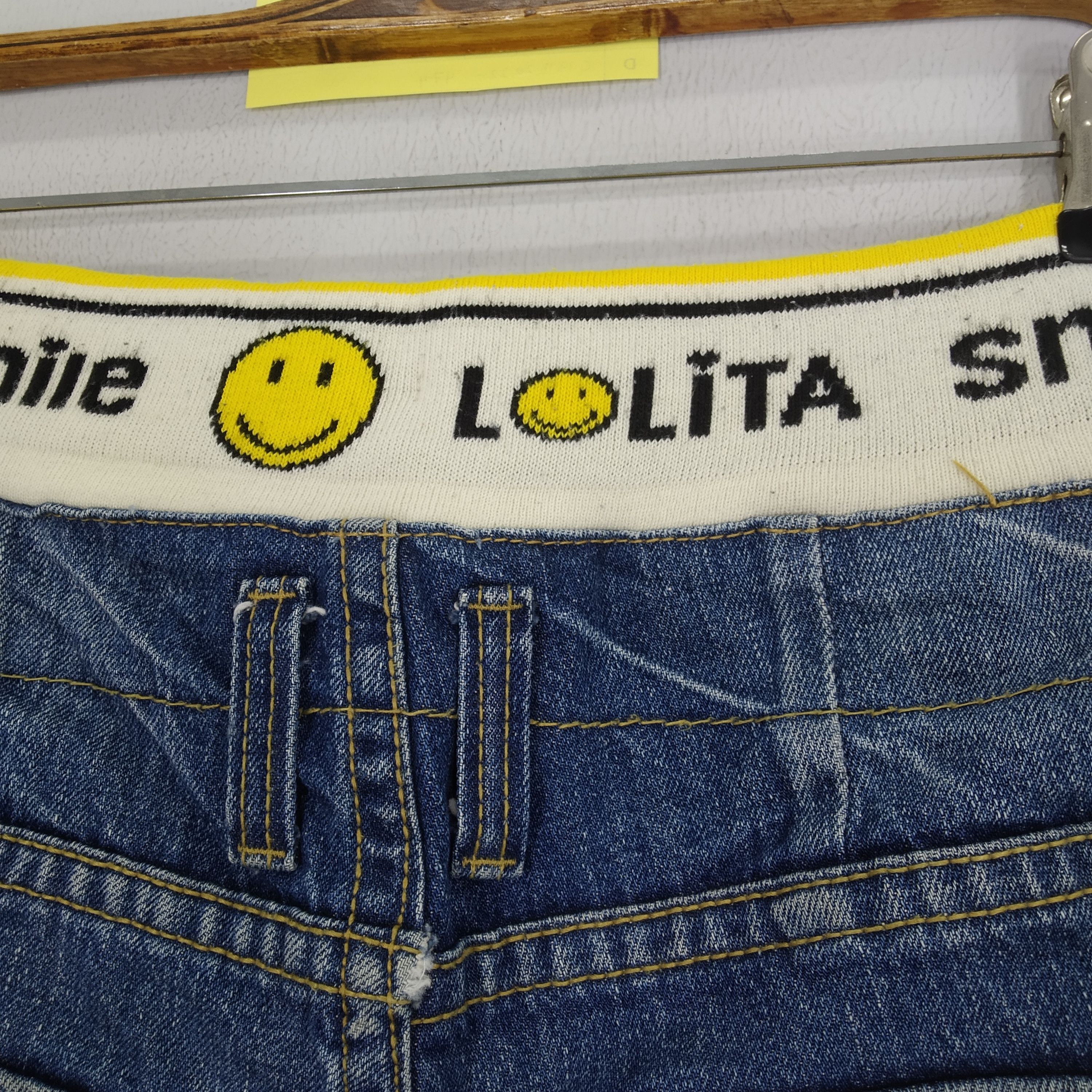 Japanese Brand Vintage Lolita Stonewash Denim Jeans Smiley Inspired Kapital Size US 34 / EU 50 - 13 Thumbnail