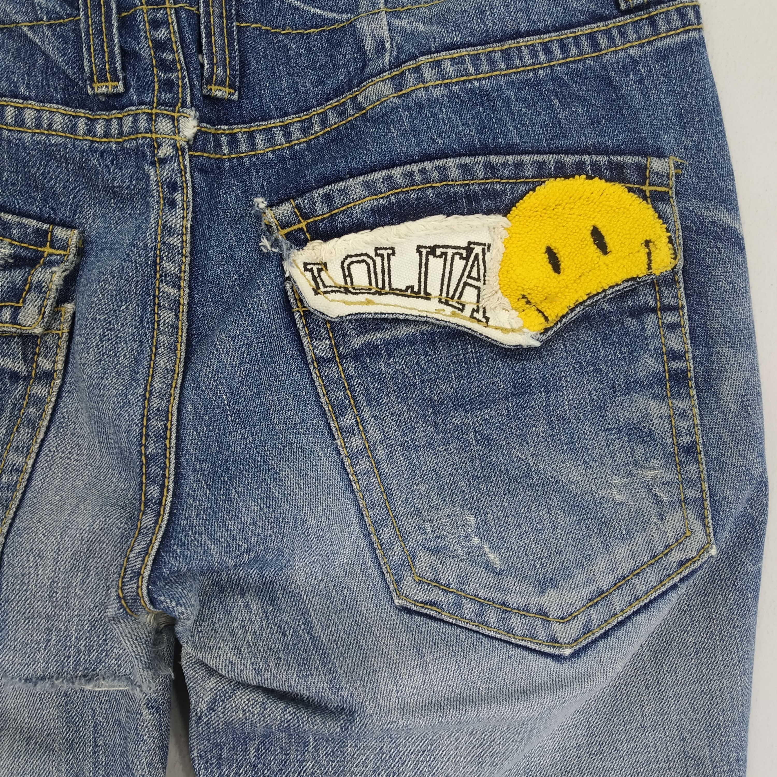 Japanese Brand Vintage Lolita Stonewash Denim Jeans Smiley Inspired Kapital Size US 34 / EU 50 - 10 Thumbnail