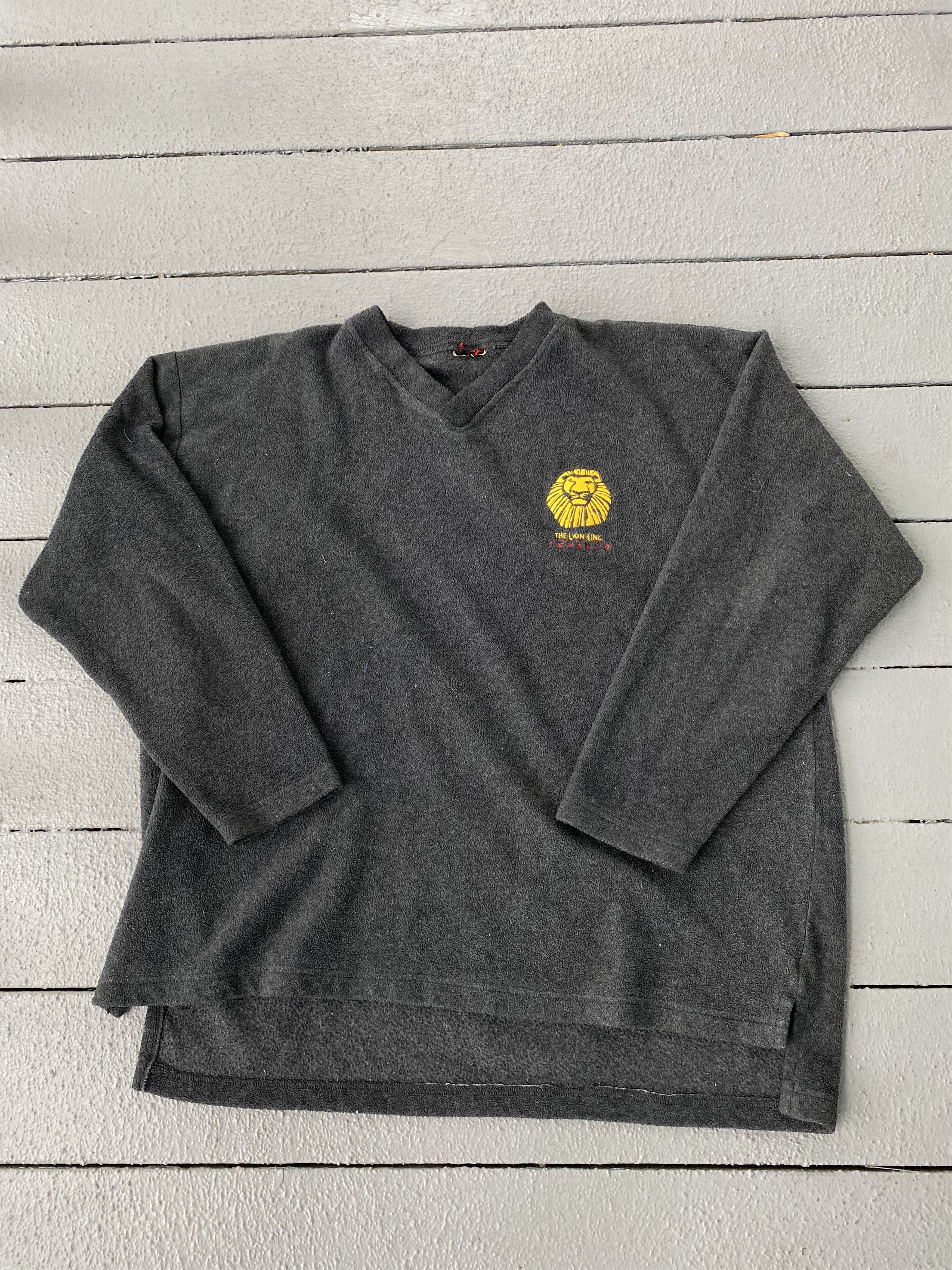 Vintage Lion King Musical Embroidered Logo Fleece Sweater Size US XL / EU 56 / 4 - 2 Thumbnail