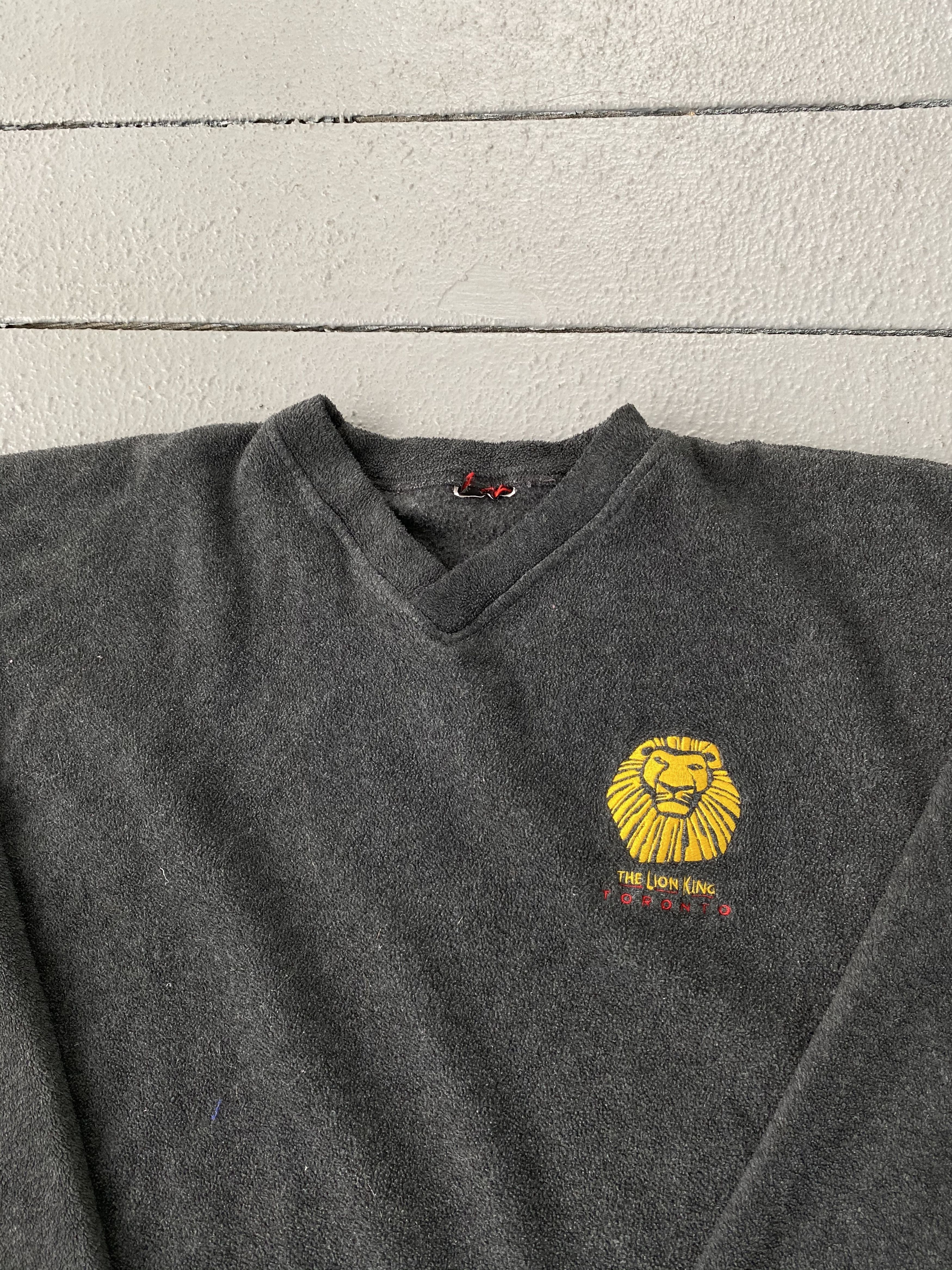 Vintage Lion King Musical Embroidered Logo Fleece Sweater Size US XL / EU 56 / 4 - 1 Thumbnail