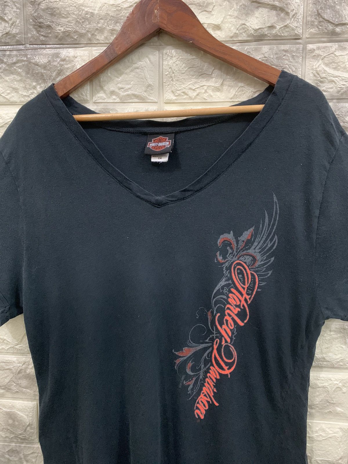 Harley Davidson × Vintage Vintage Harley Davidson Women’s Tee Size L / US 10 / IT 46 - 2 Thumbnail