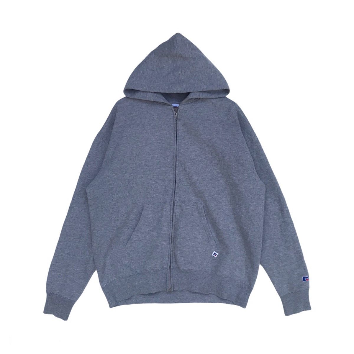 image of 00’S Russell Athletic Sydney Plain Hoodie in Grey, Men's (Size 2XL)