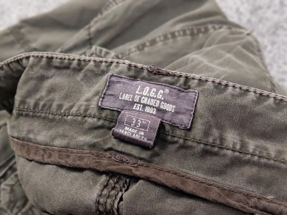 Japanese Brand Vintage Cargo Pants Travis Scott Japan Zip Pocket Olive Size US 33 - 9 Thumbnail