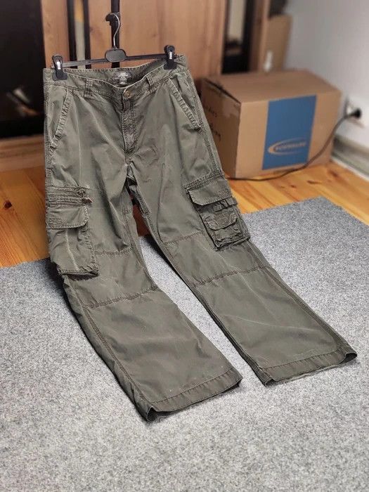 Japanese Brand Vintage Cargo Pants Travis Scott Japan Zip Pocket Olive Size US 33 - 10 Thumbnail