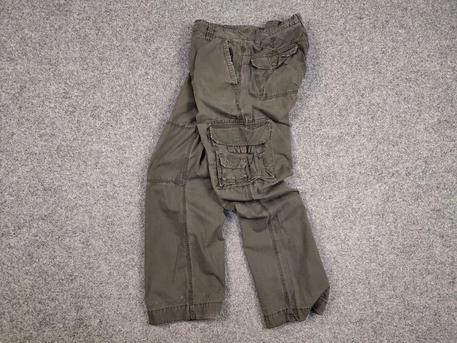 Japanese Brand Vintage Cargo Pants Travis Scott Japan Zip Pocket Olive Size US 33 - 7 Thumbnail