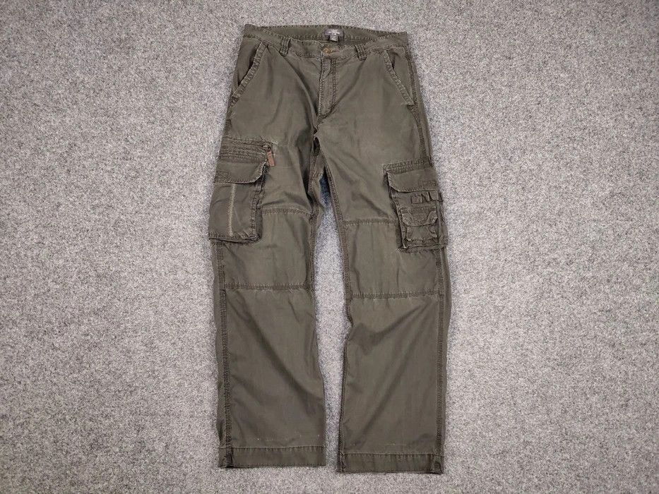 Japanese Brand Vintage Cargo Pants Travis Scott Japan Zip Pocket Olive Size US 33 - 5 Thumbnail
