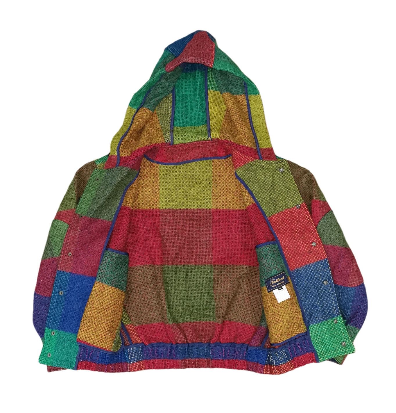 Japanese Brand New Yorker Wool Colorblock Hoodie Bomber Jacket Size US S / EU 44-46 / 1 - 8 Thumbnail