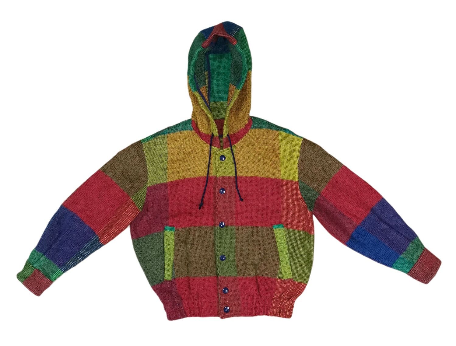 Japanese Brand New Yorker Wool Colorblock Hoodie Bomber Jacket Size US S / EU 44-46 / 1 - 4 Thumbnail