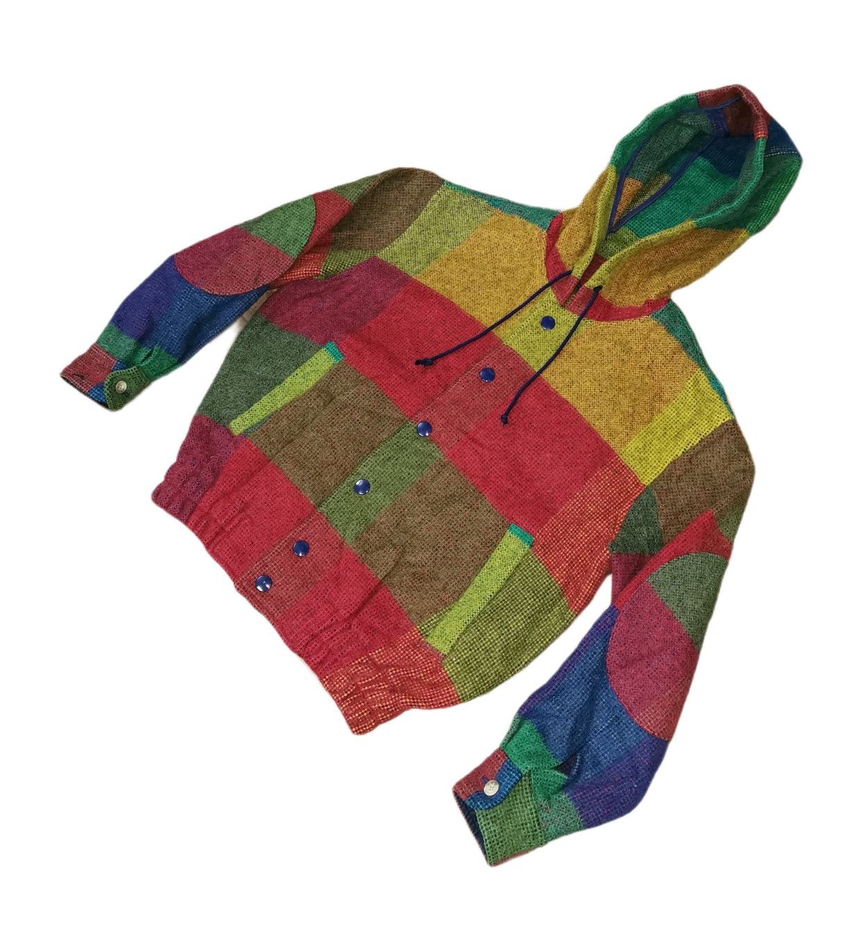 Japanese Brand New Yorker Wool Colorblock Hoodie Bomber Jacket Size US S / EU 44-46 / 1 - 3 Thumbnail