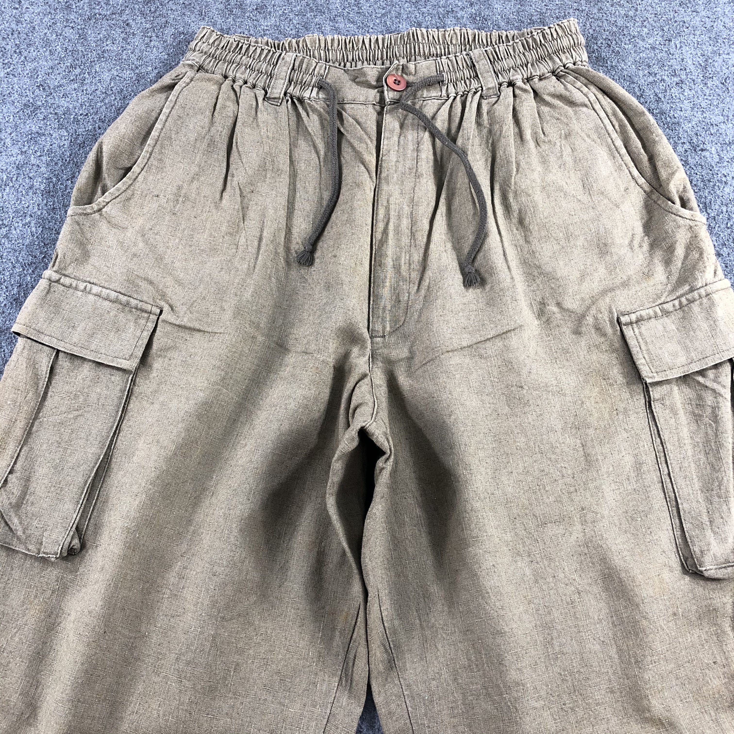 Japanese Brand Parachute Cargo Pants Multipocket Tactical Trousers -J1933 Size US 27 - 3 Thumbnail