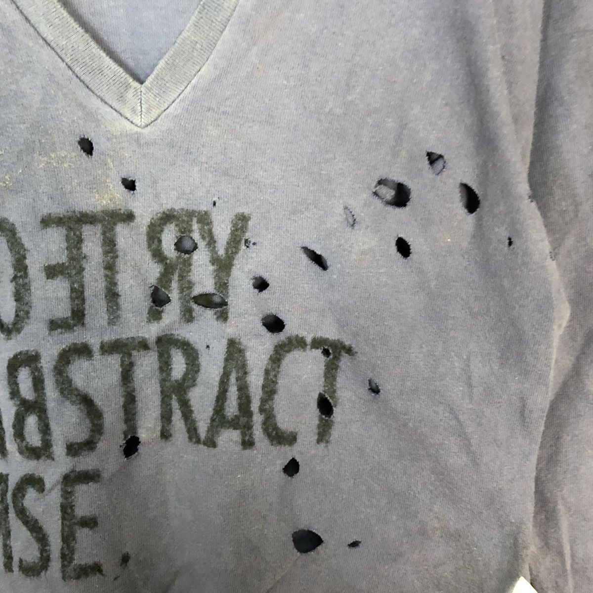 Paul Smith Paul Smith Blue distressed crop top Sweatshirt #3913 Size M / US 6-8 / IT 42-44 - 11 Thumbnail