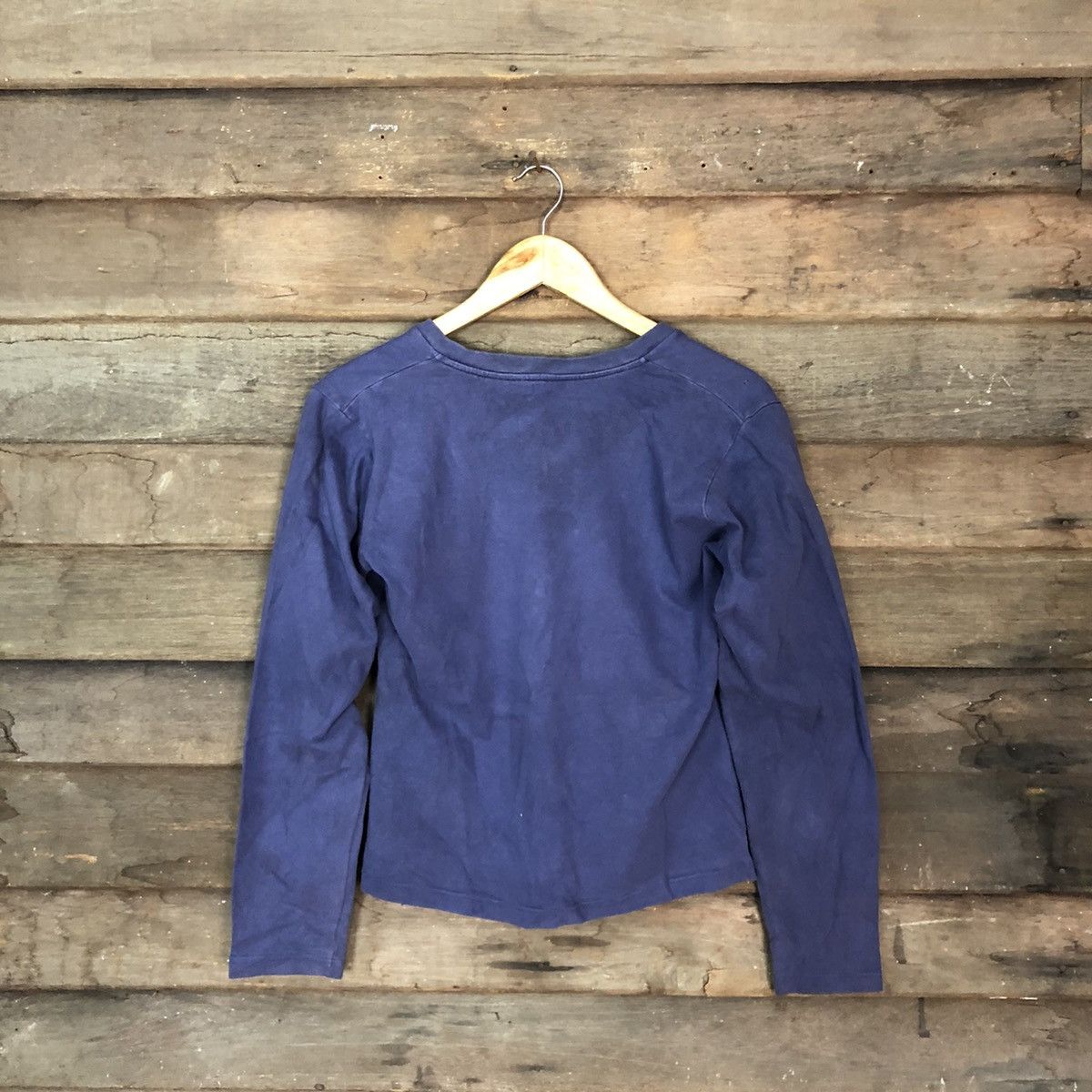 Paul Smith Paul Smith Blue distressed crop top Sweatshirt #3913 Size M / US 6-8 / IT 42-44 - 15 Thumbnail