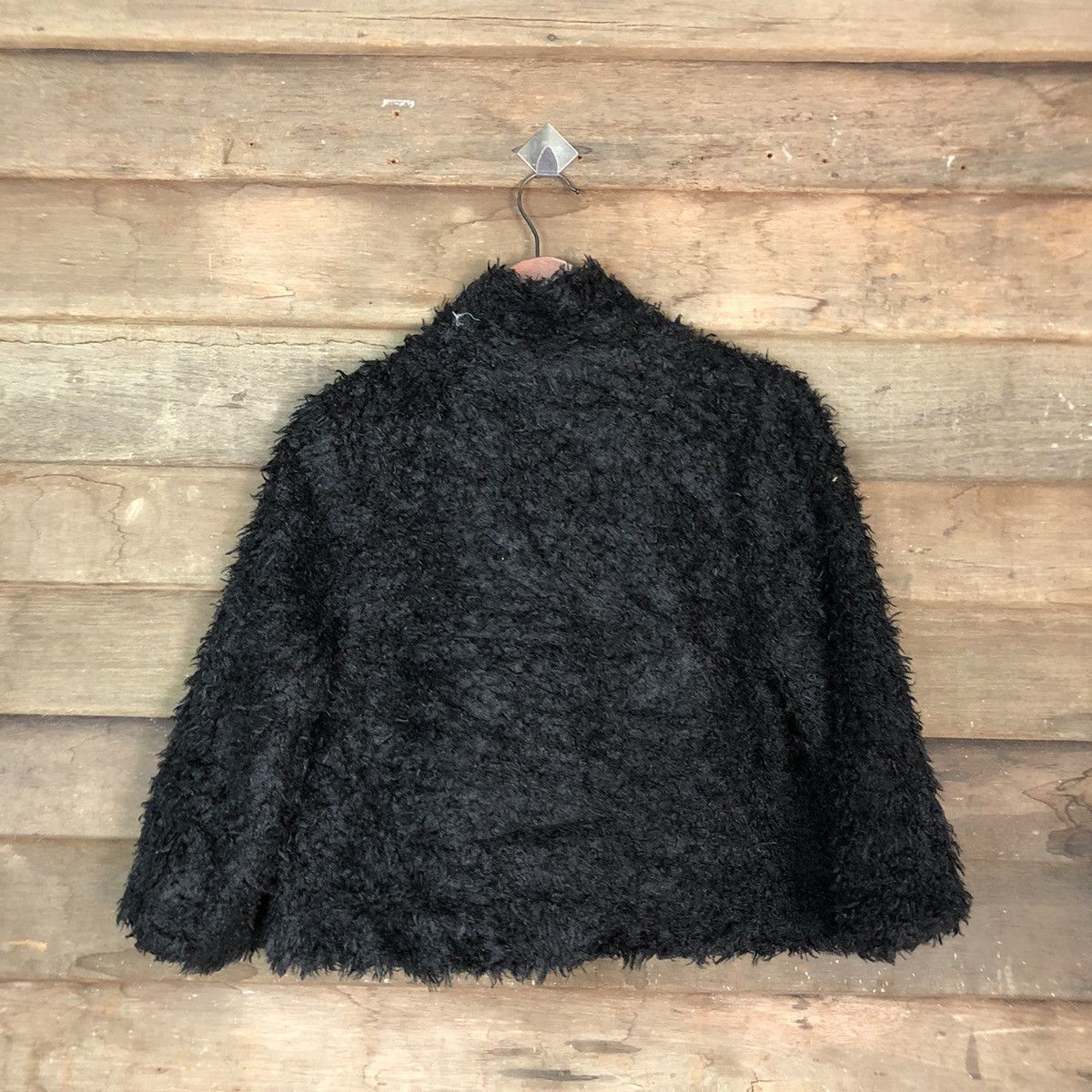 Homespun Knitwear L&Beautiful Black Shag Shaggy Fur Mohair Knitwear #6699 Size M / US 6-8 / IT 42-44 - 8 Thumbnail