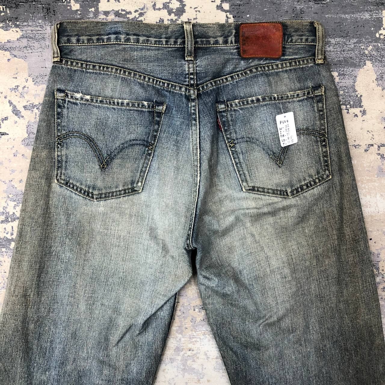 Levi's P654 VTG LEVI'S DENIM DISTRESSED JEANS Size US 32 / EU 48 - 4 Thumbnail