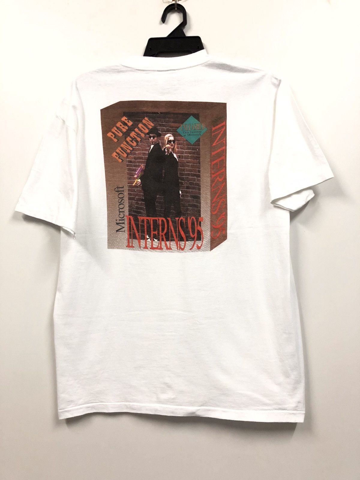 Apple × Microsoft × Vintage Vintage Apple Microsoft pure function interns95 90s t shirt Size US L / EU 52-54 / 3 - 1 Thumbnail