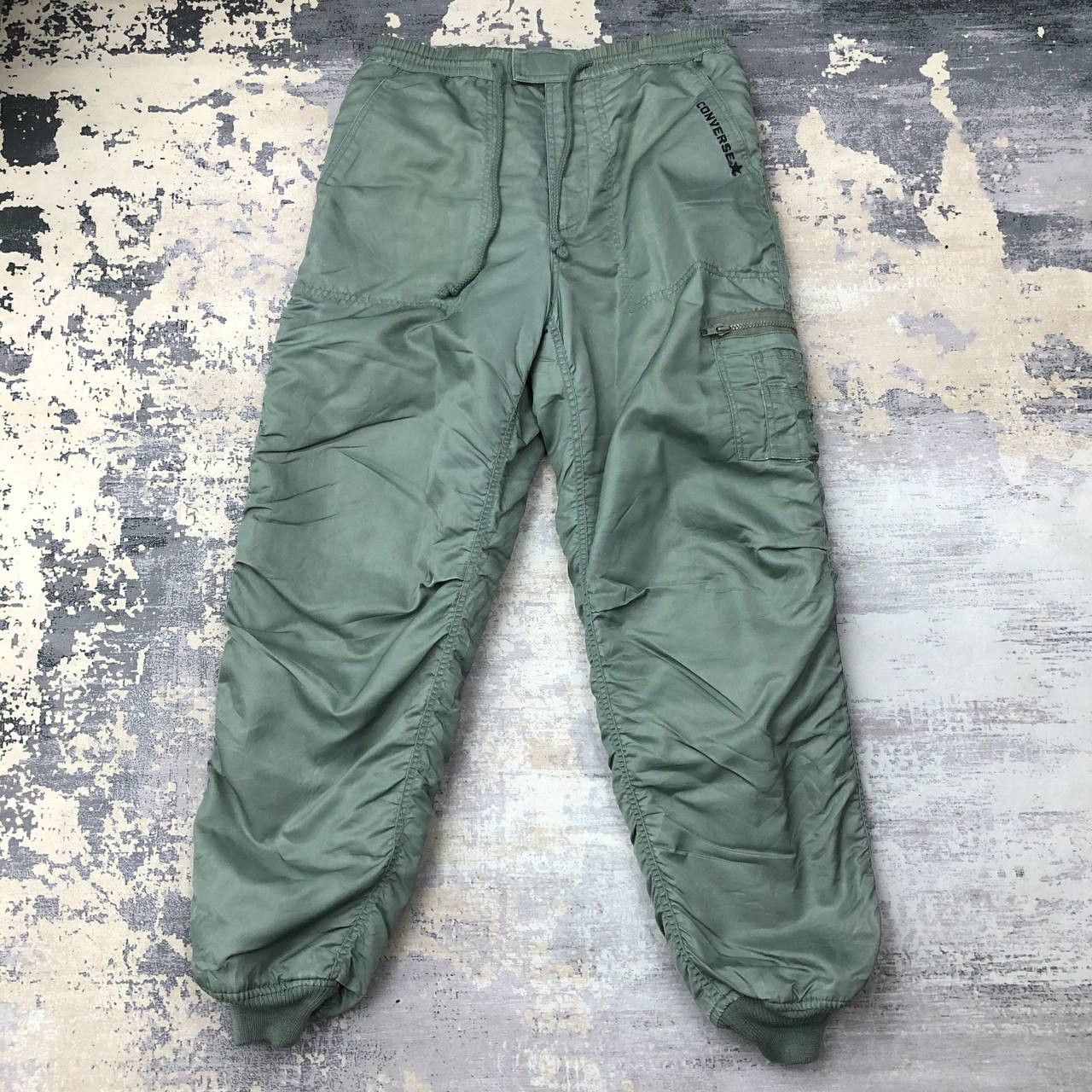 Converse P640 90s CONVERSE NYLON CARGO PANTS Size US 33 - 1 Thumbnail