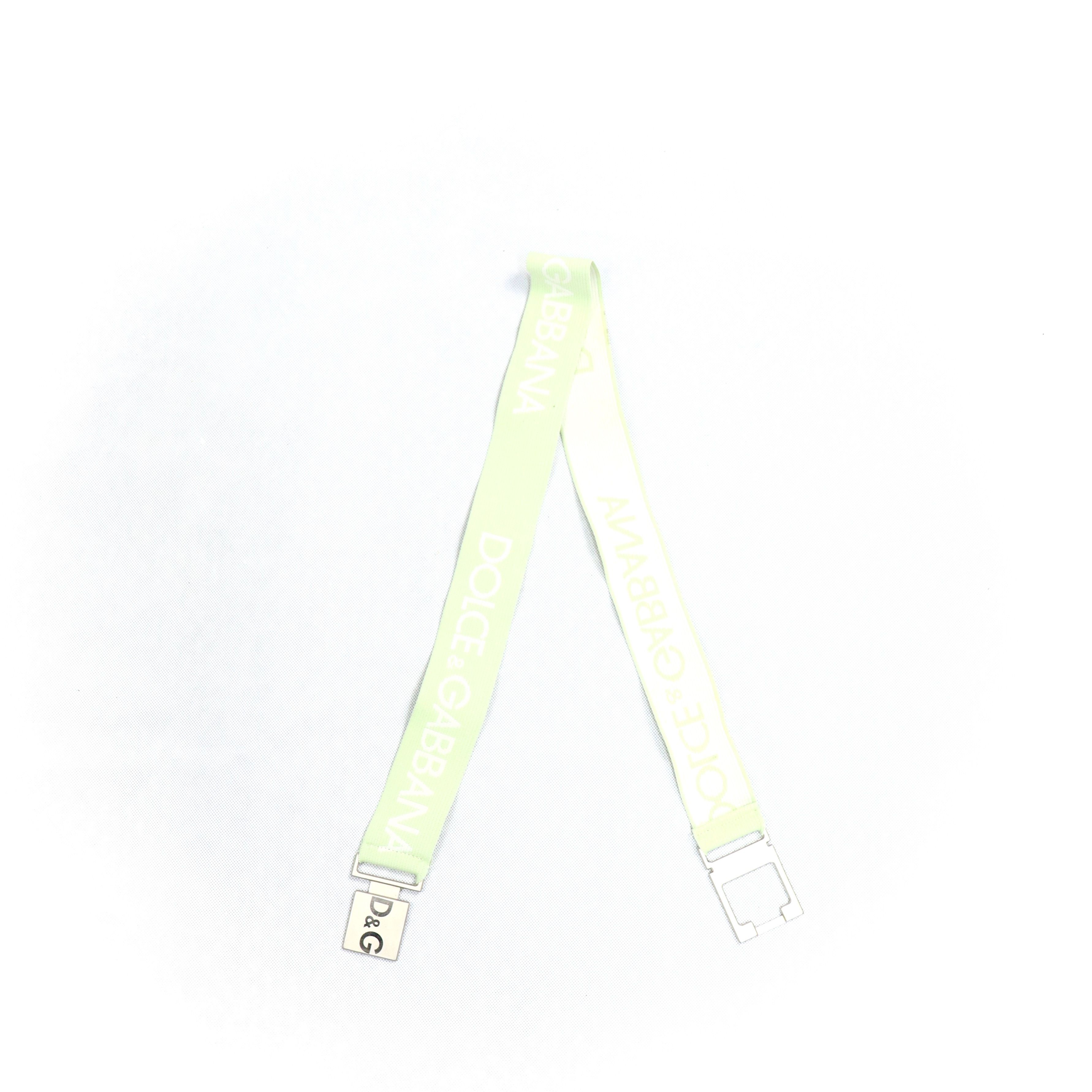 Dolce & Gabbana Mint Elastic Stretch Belt Size ONE SIZE - 4 Thumbnail