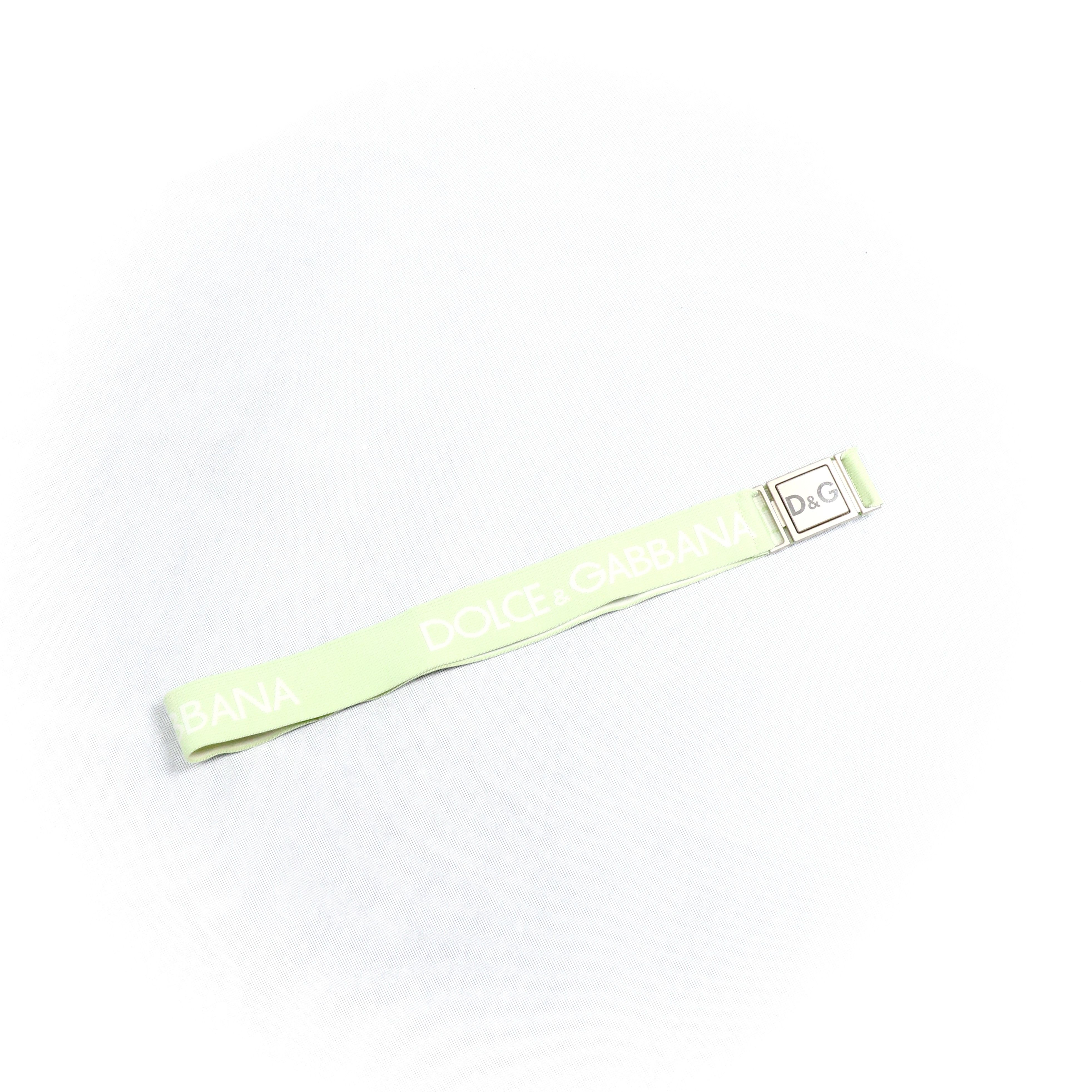 Dolce & Gabbana Mint Elastic Stretch Belt Size ONE SIZE - 5 Thumbnail