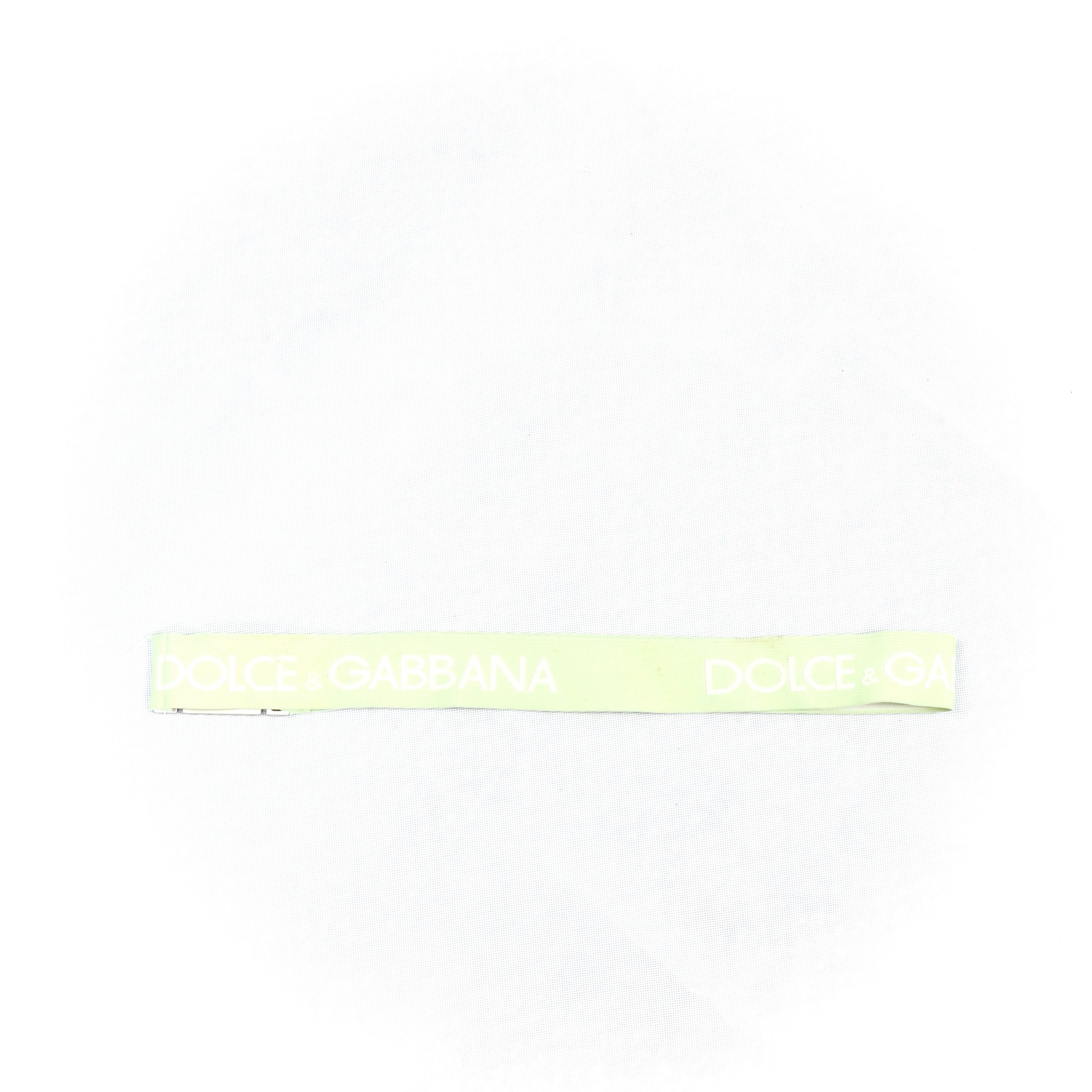 Dolce & Gabbana Mint Elastic Stretch Belt Size ONE SIZE - 6 Thumbnail
