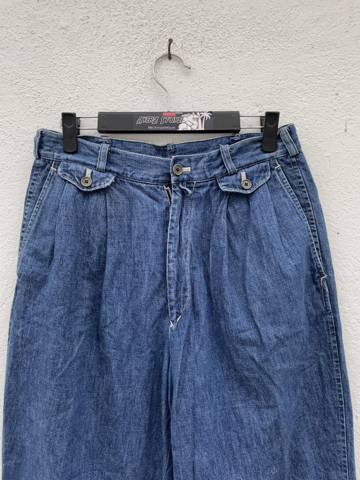 Y's for Men Vintage Y’s For Men Yohji Yamamoto baggy Denim Pants Size US 30 / EU 46 - 4 Thumbnail